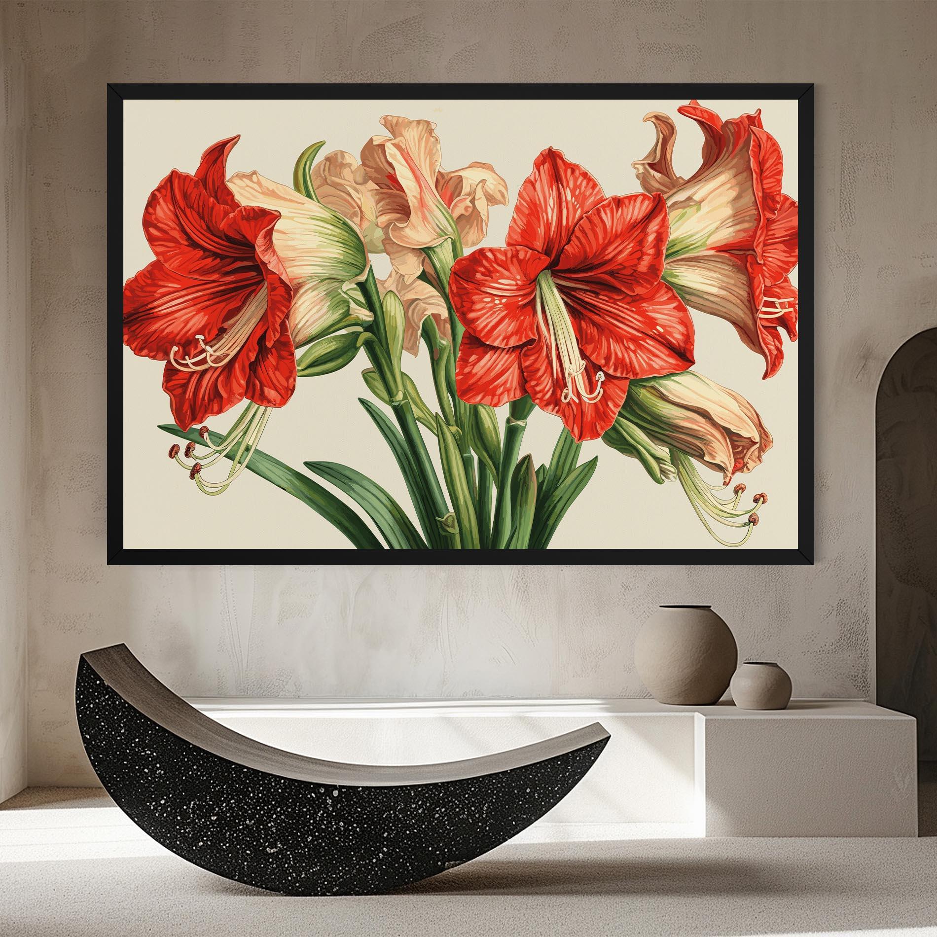 Vászonkép Orange Cream Lily mockup 8