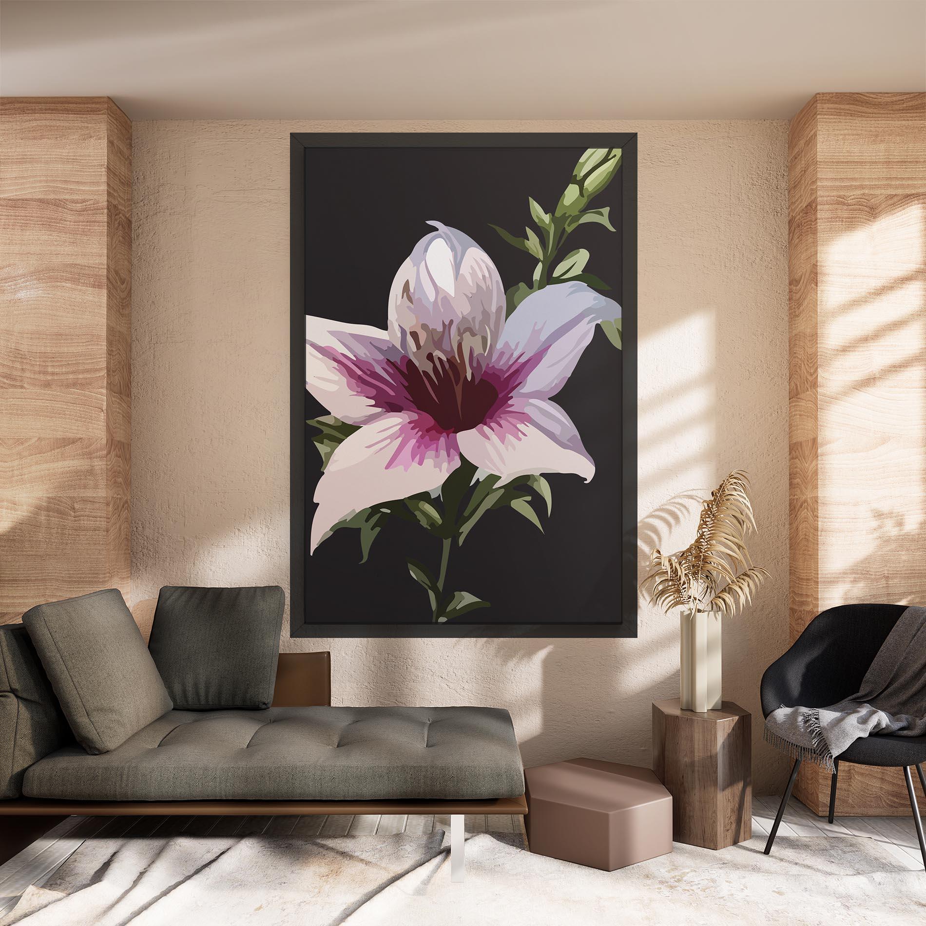Vászonkép Pink Pretty Lily mockup 8