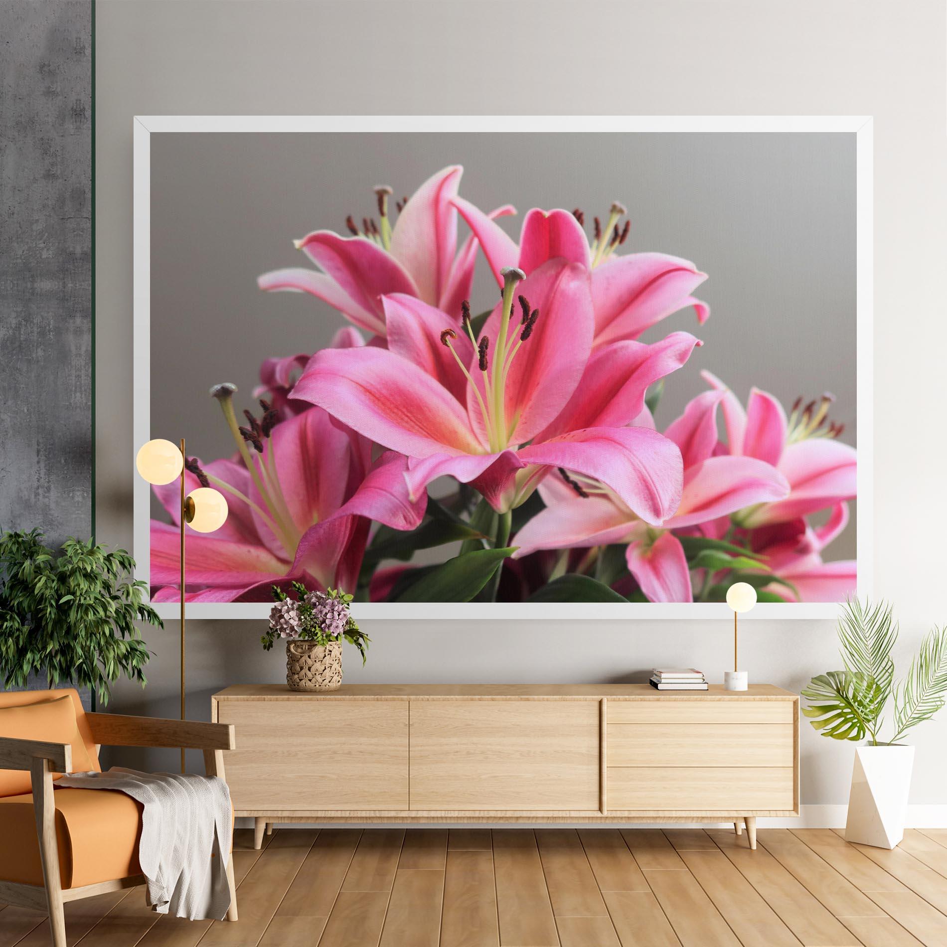 Vászonkép Light Pink Lily View mockup 9