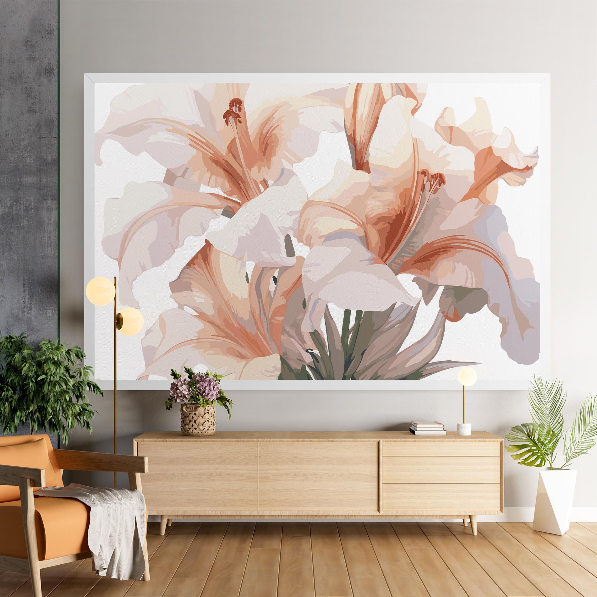 Vászonkép Light Pink Lily mockup 9