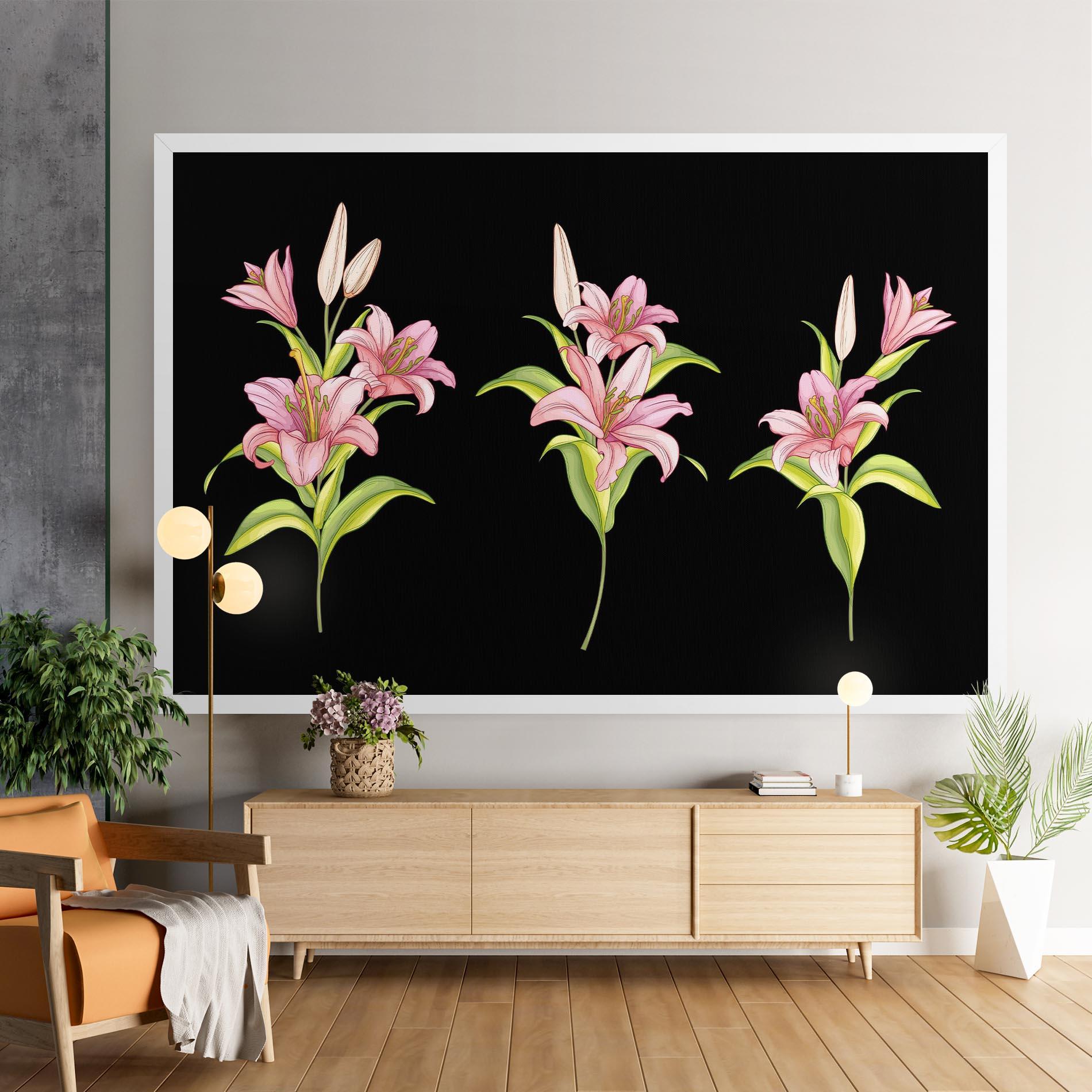 Vászonkép Lily Set mockup 9