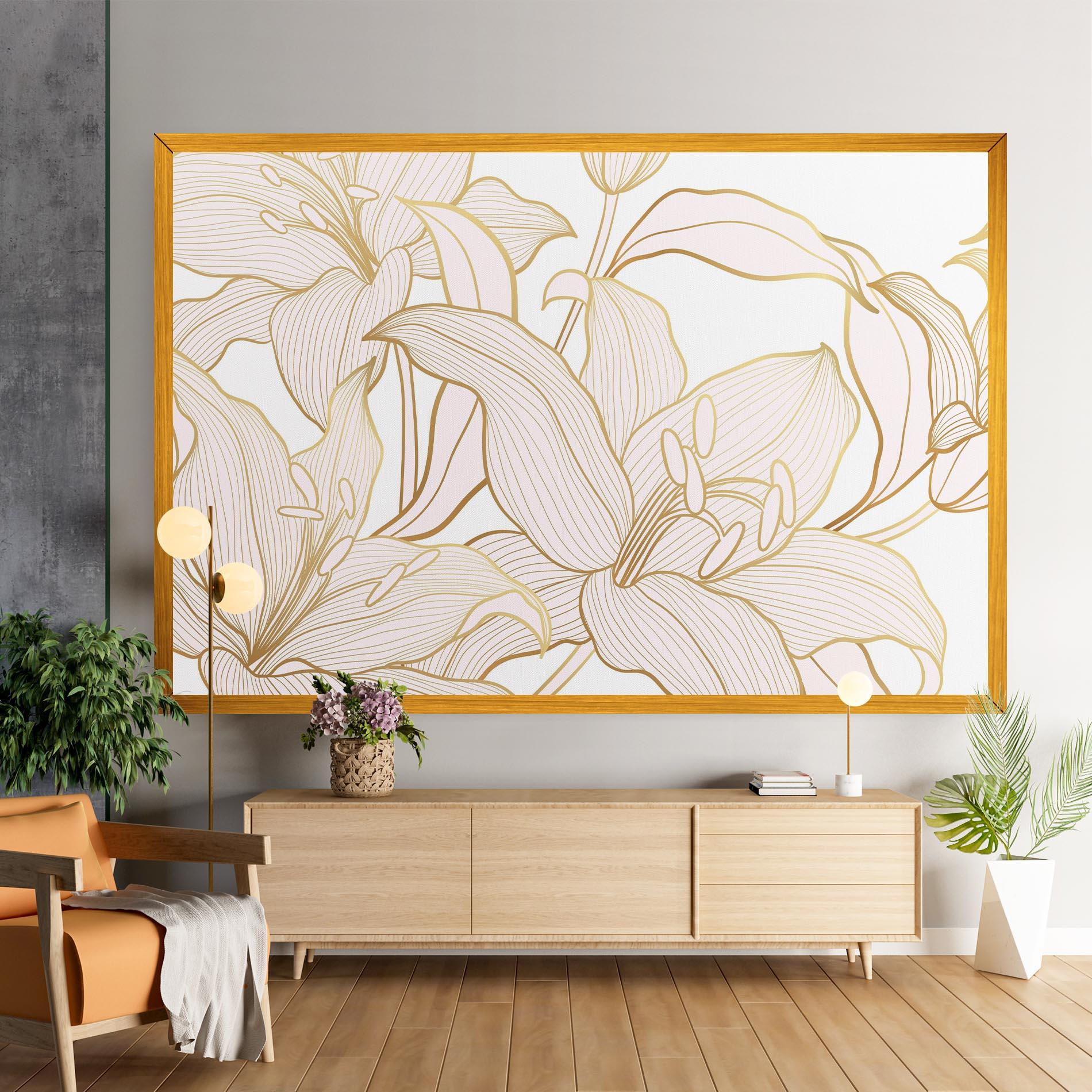 Vászonkép Gold Lily mockup 9