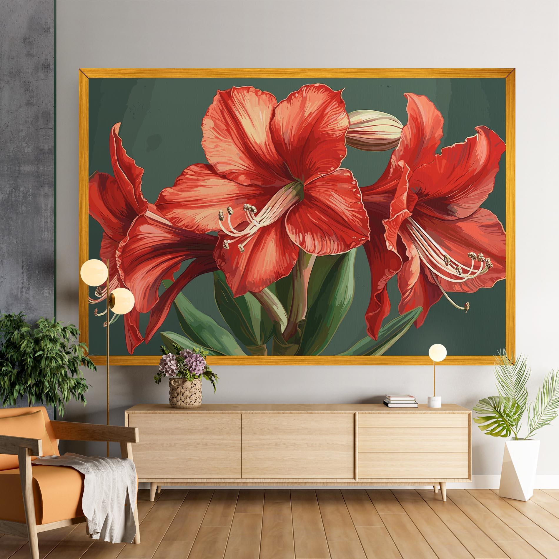 Vászonkép Lily Orange Art mockup 9