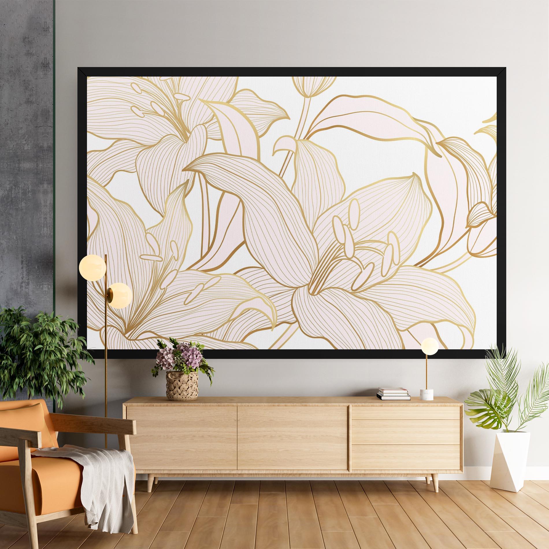 Vászonkép Gold Lily mockup 9