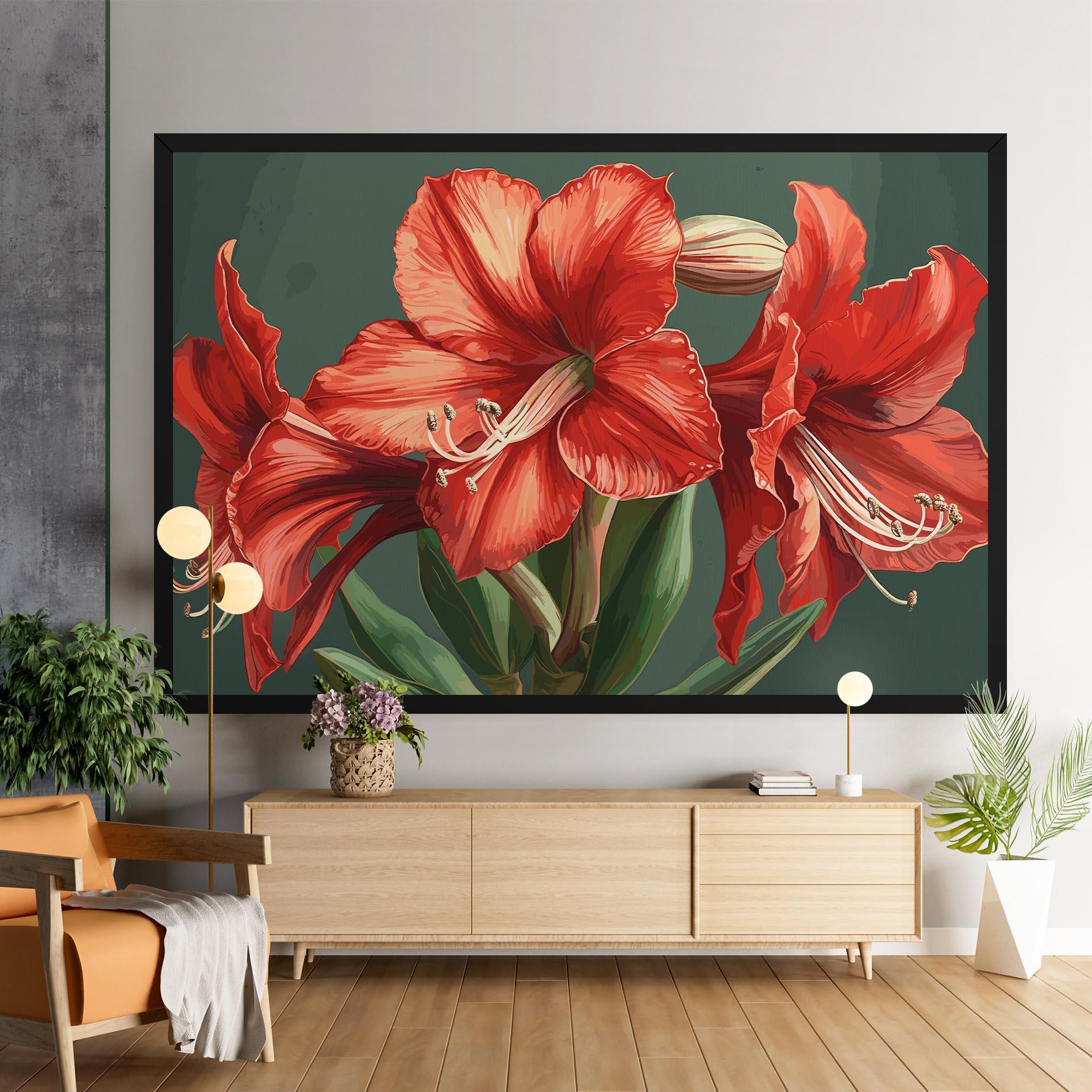 Vászonkép Lily Orange Art mockup 9