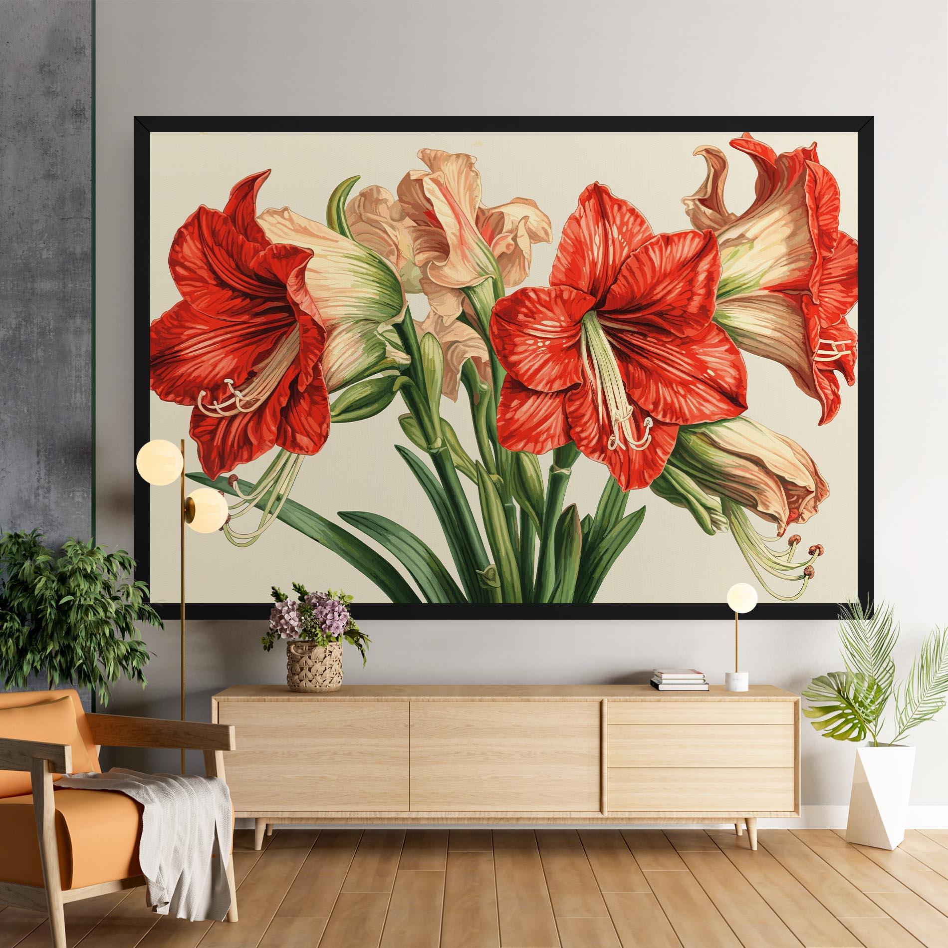 Vászonkép Orange Cream Lily mockup 9