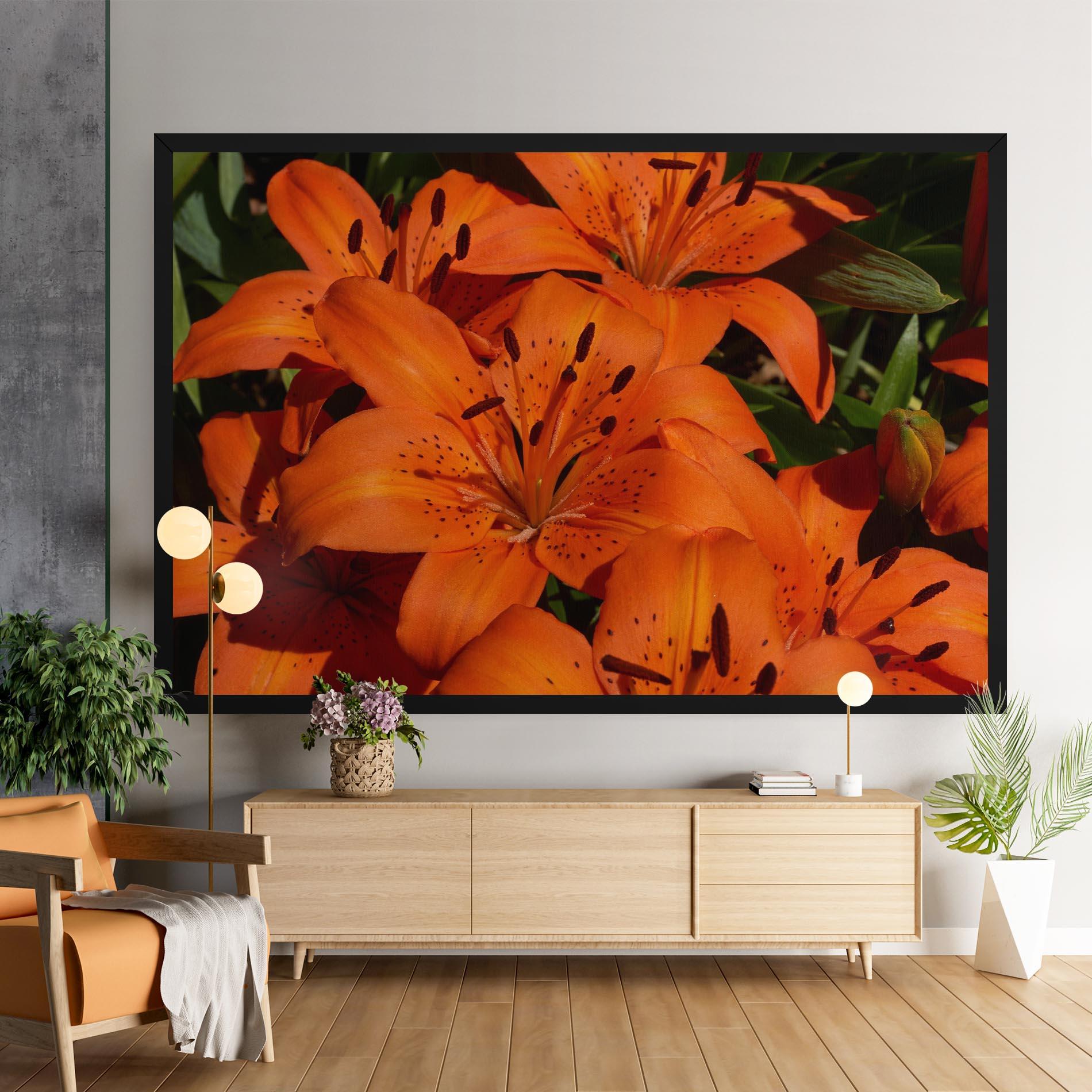 Vászonkép Orange Lily In The Sun mockup 9