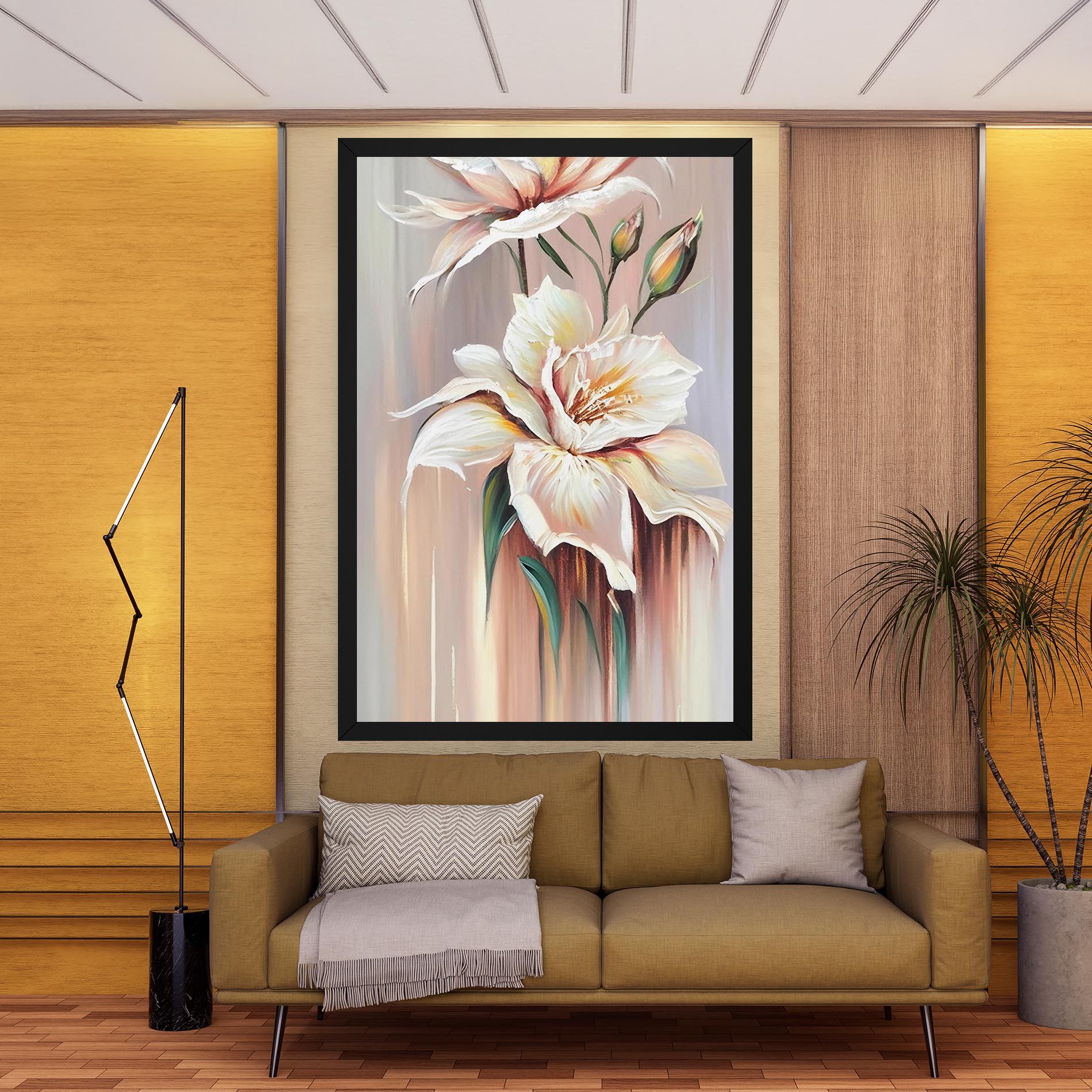 Abstract Lily Painting mockup 9