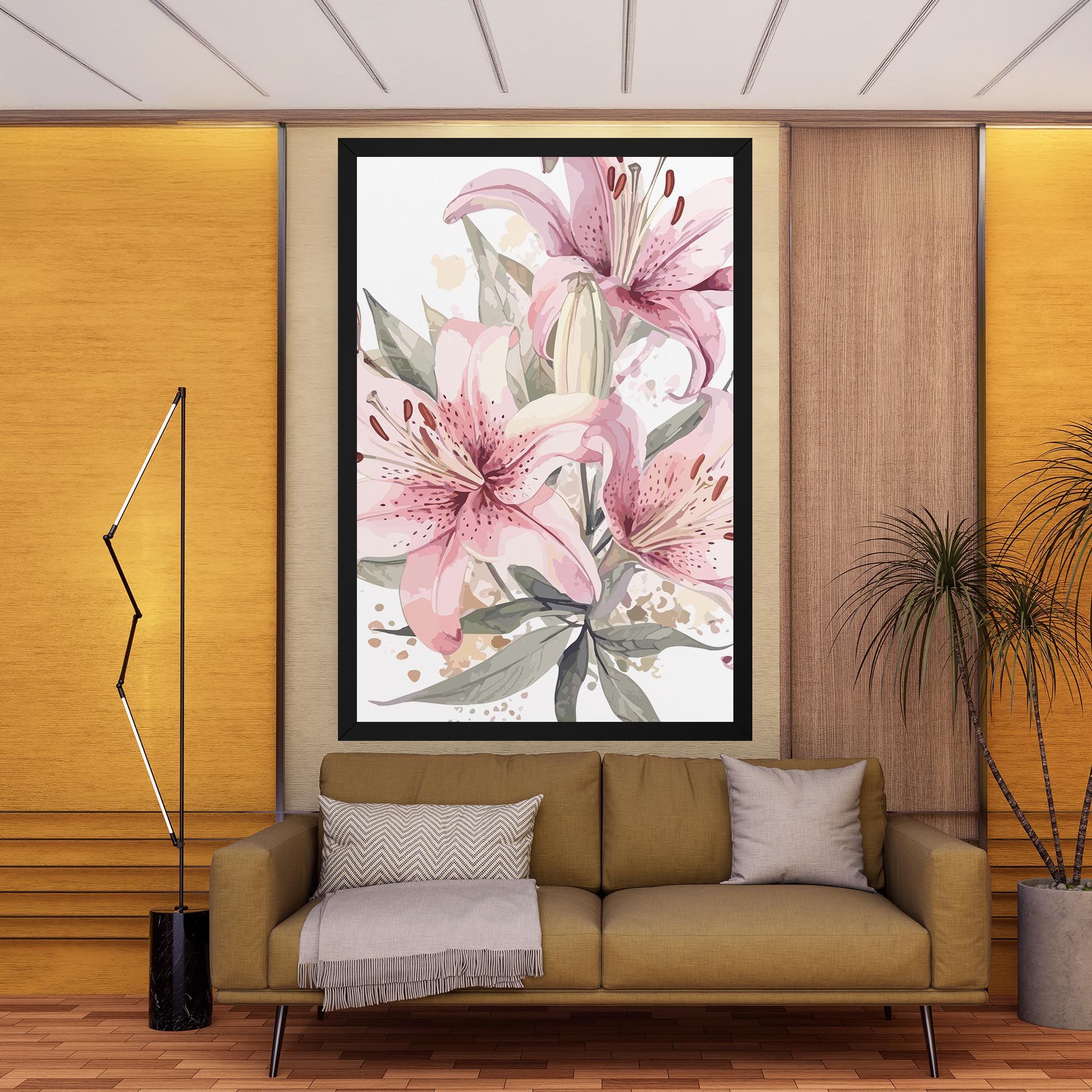 Light Pink Lily Art mockup 9