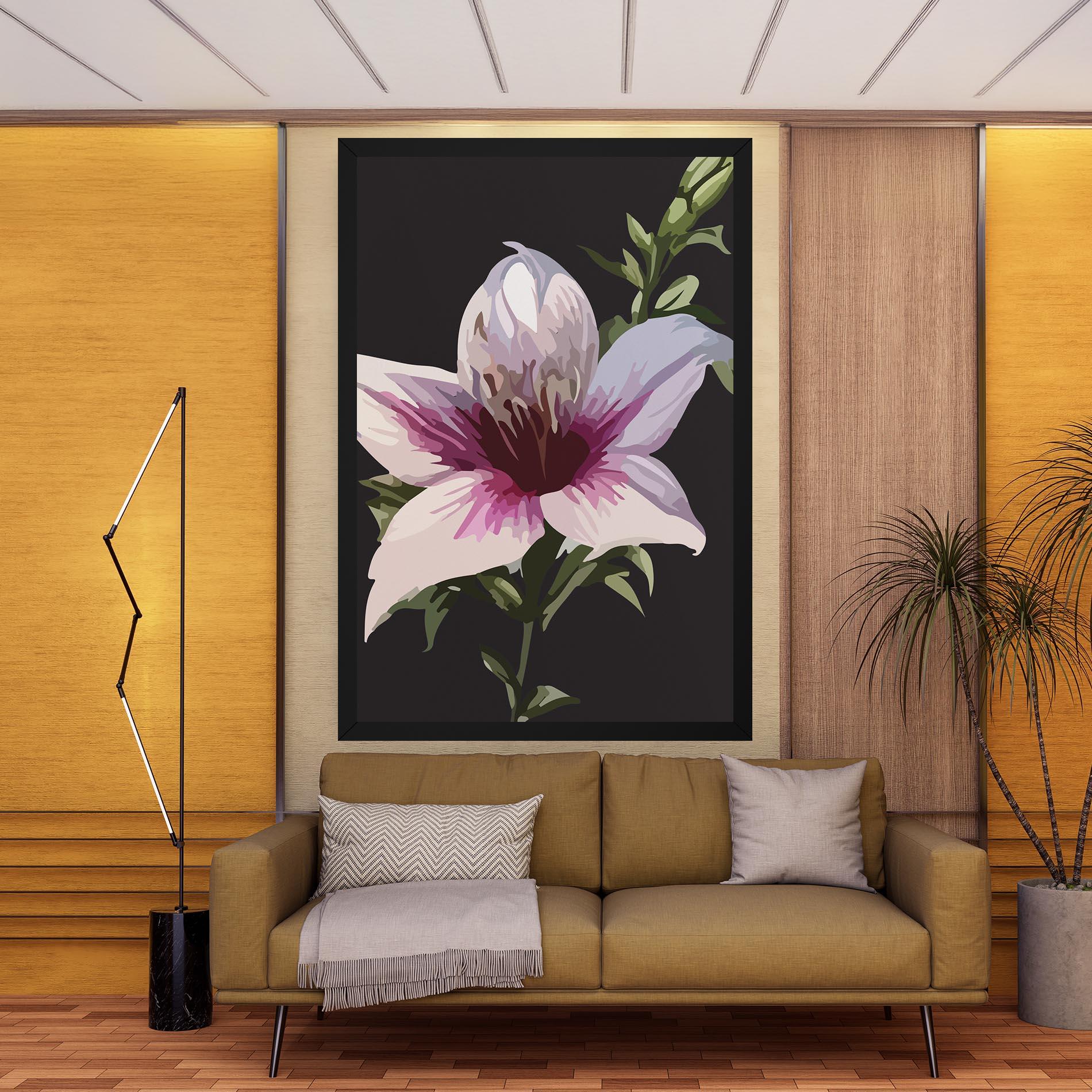 Vászonkép Pink Pretty Lily mockup 9