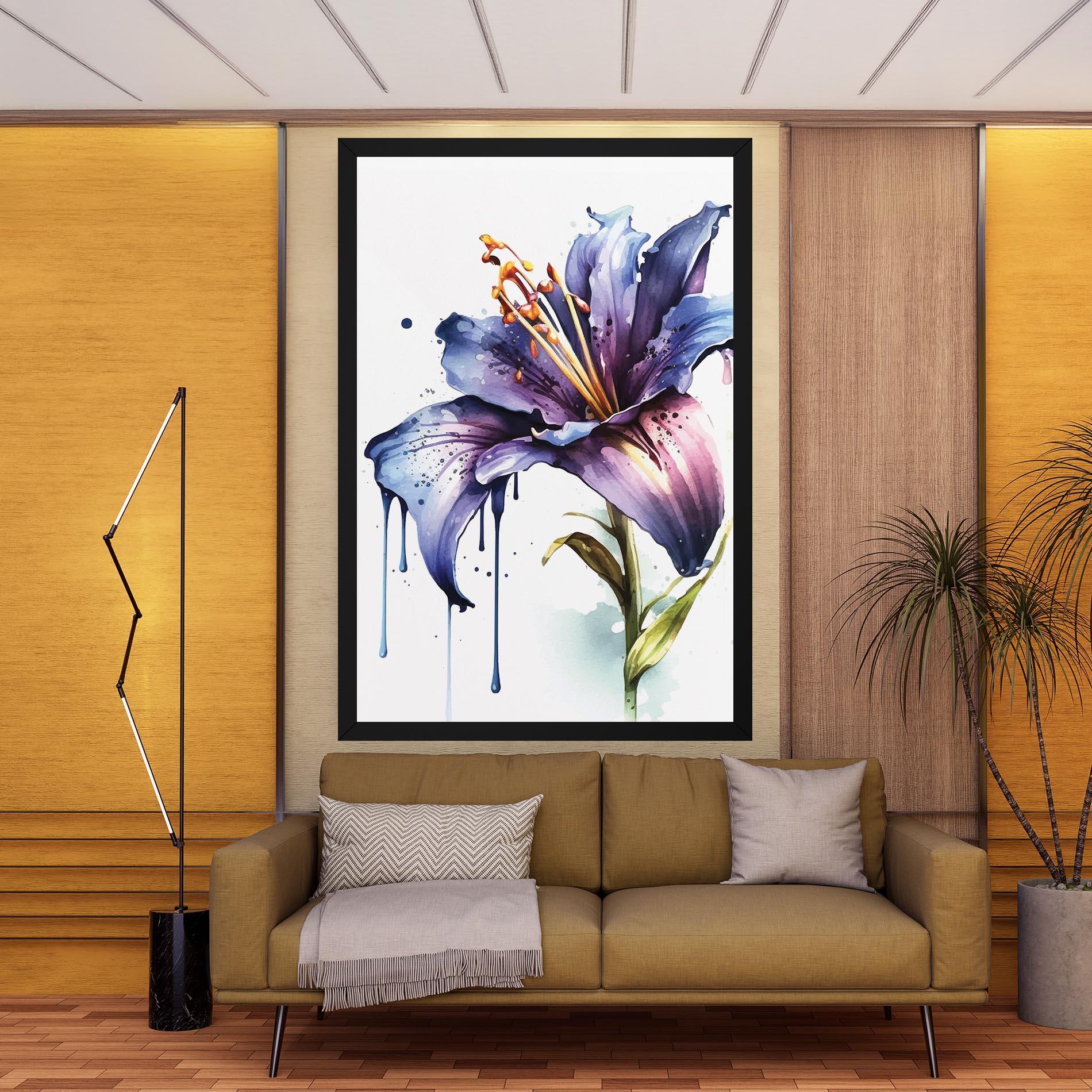 Vászonkép Purple Orange Lily mockup 9