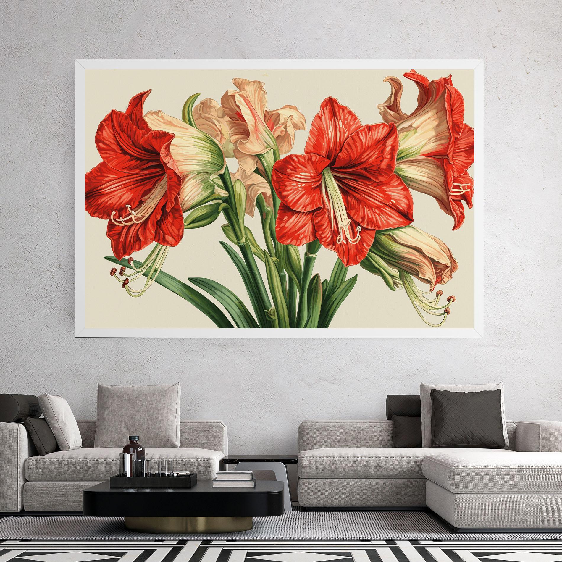 Vászonkép Orange Cream Lily mockup 2