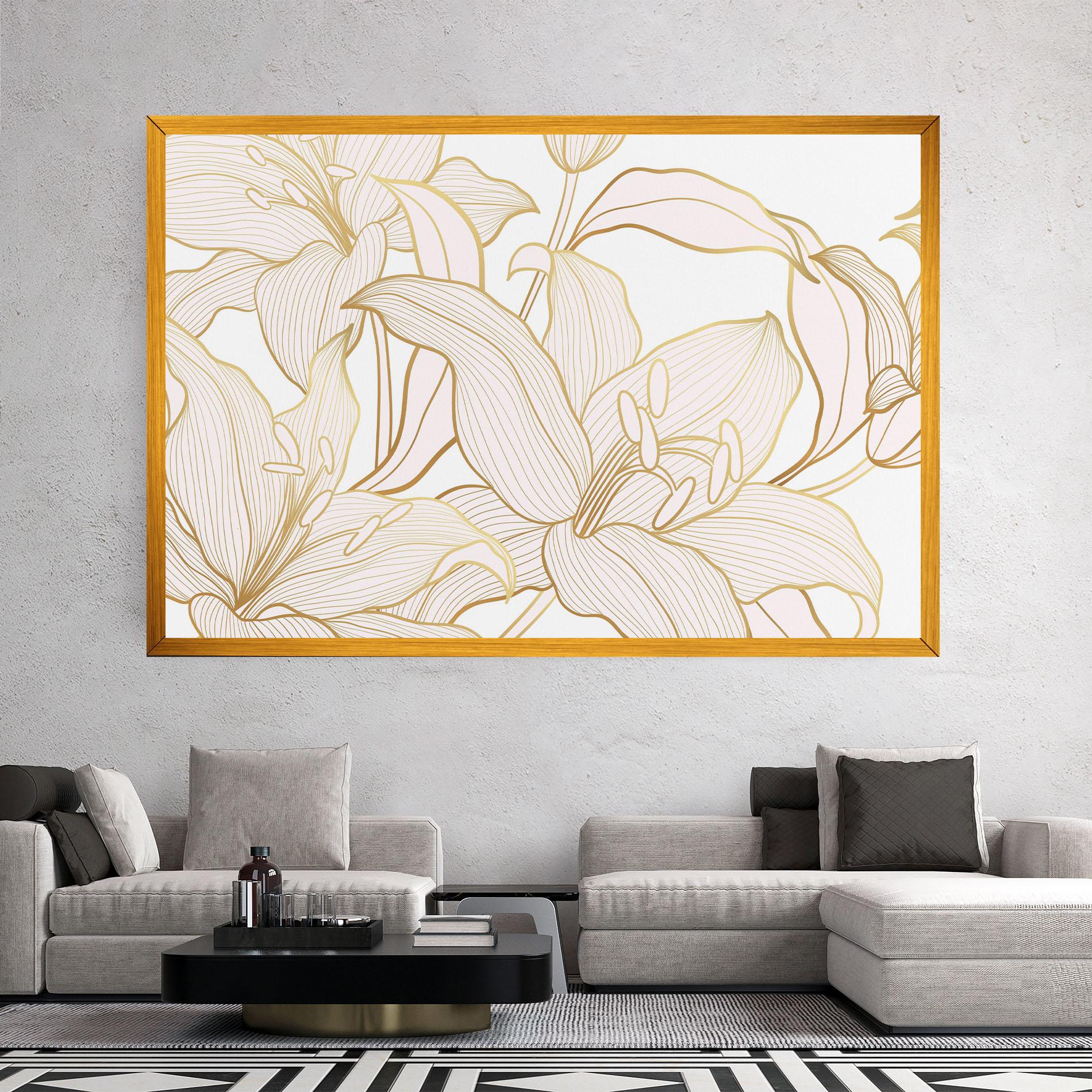 Vászonkép Gold Lily mockup 2