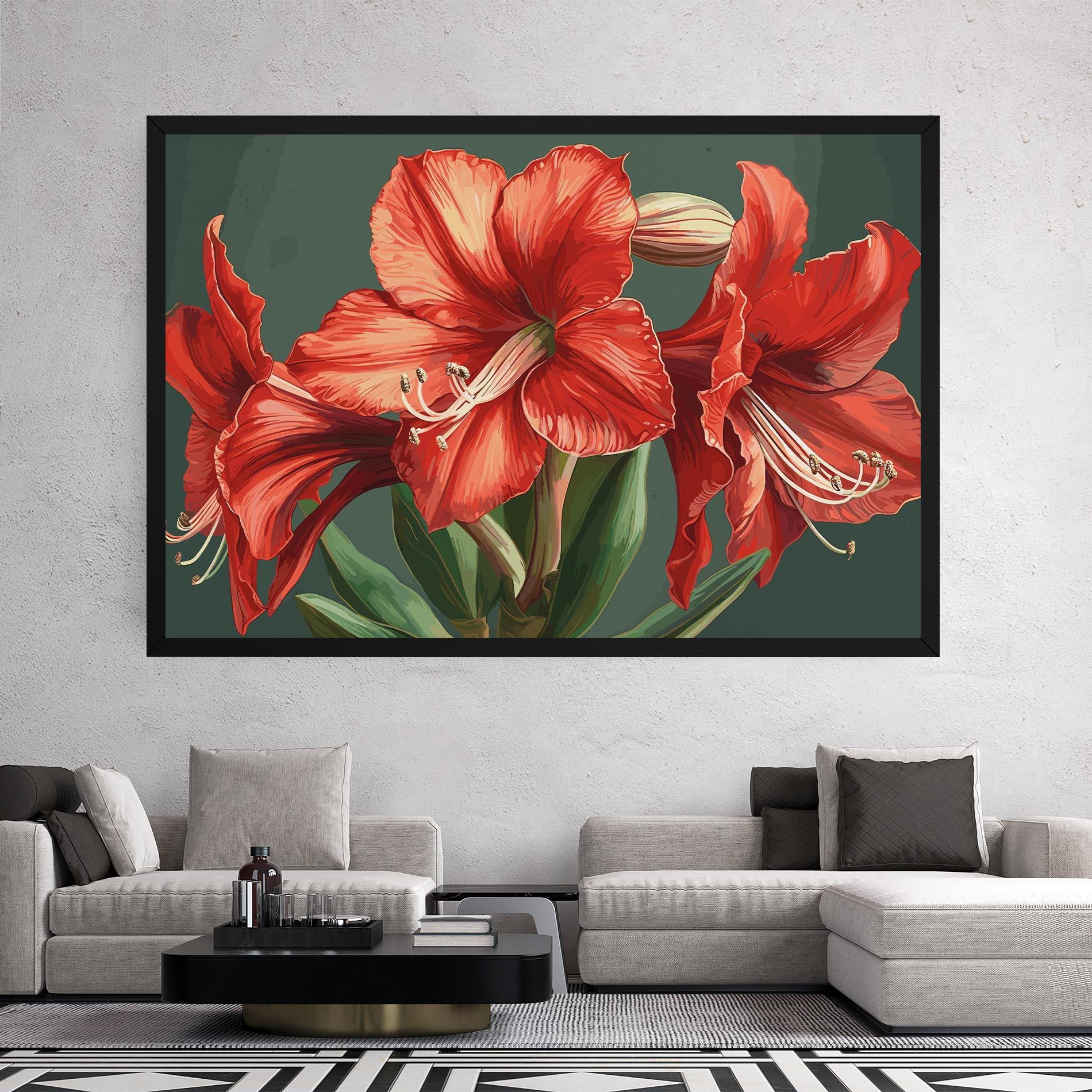 Vászonkép Lily Orange Art mockup 2