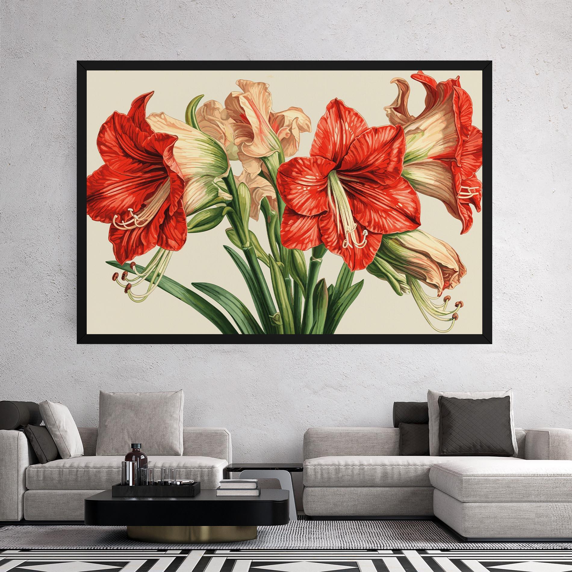 Vászonkép Orange Cream Lily mockup 2