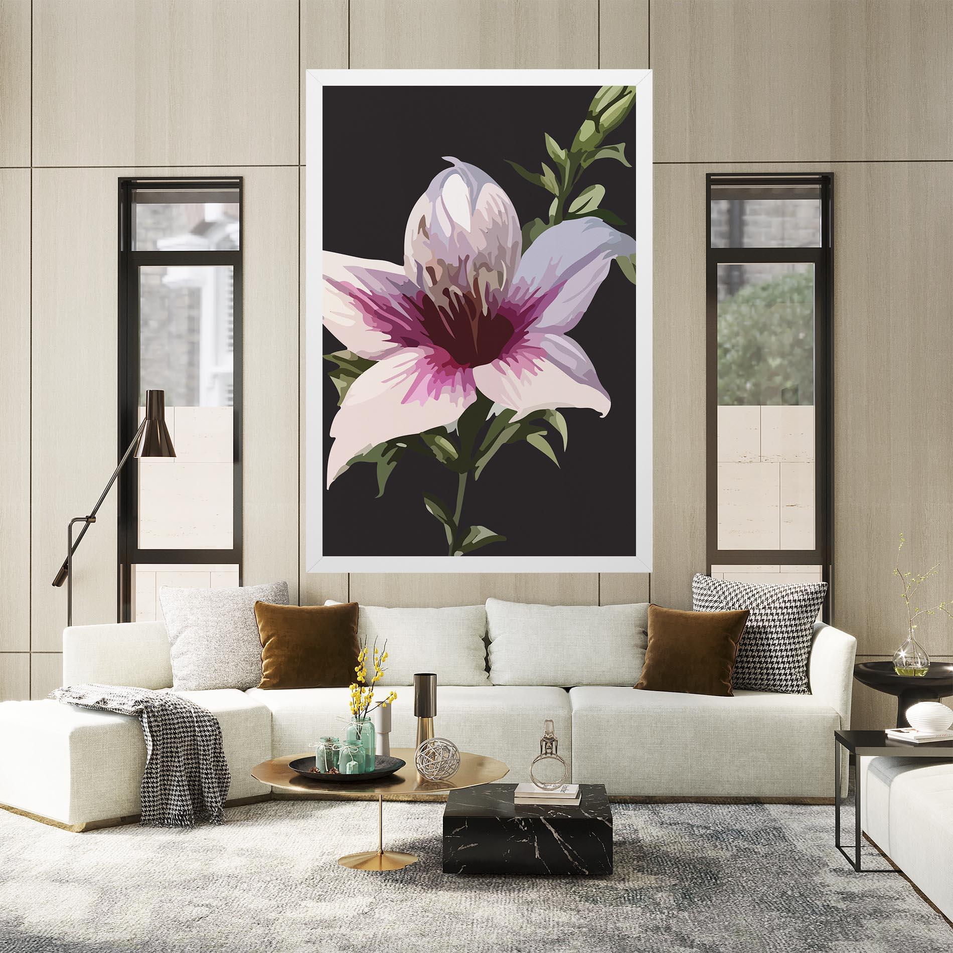 Vászonkép Pink Pretty Lily mockup 2