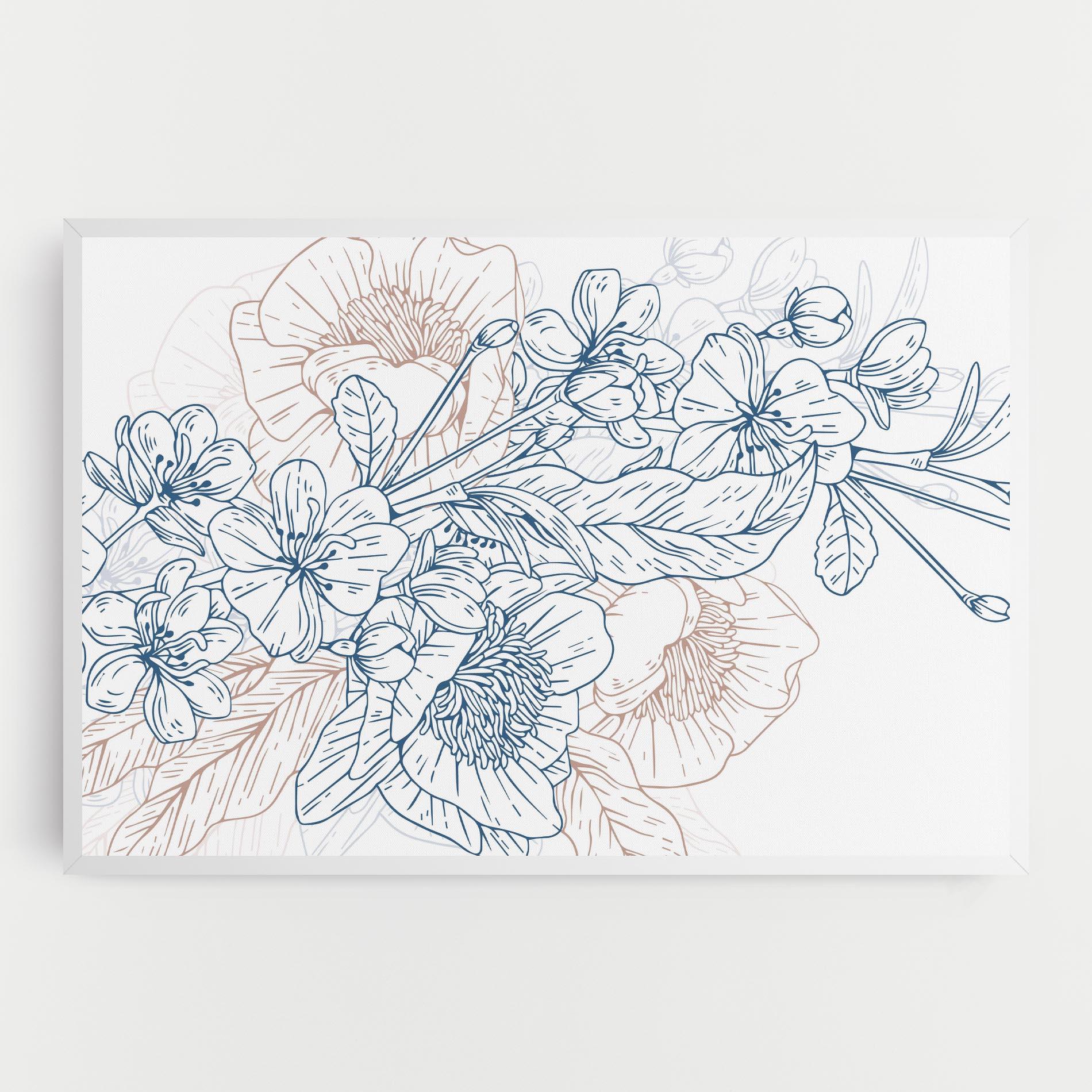 Vászonkép Blue Cream Line mockup 0