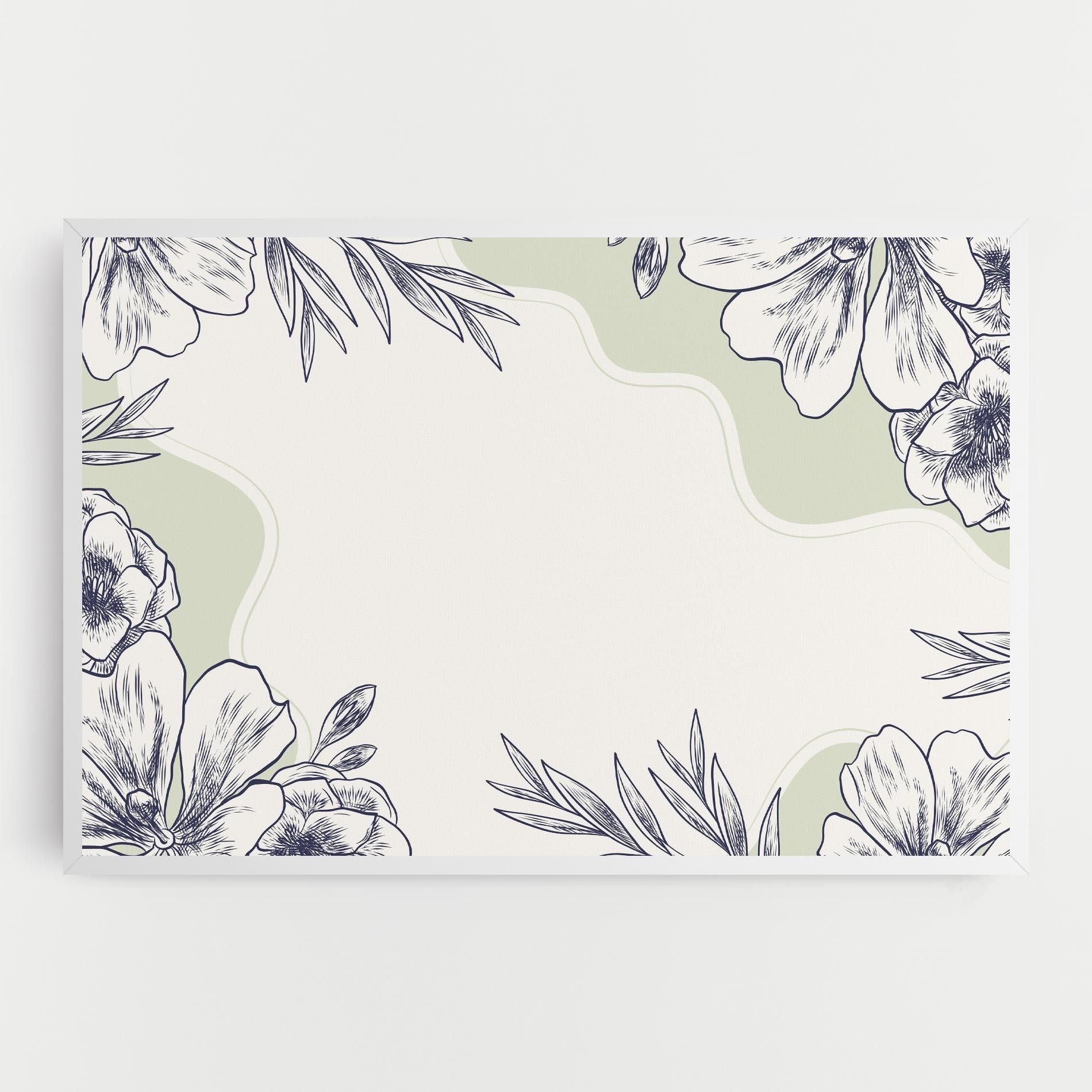 Vászonkép Blue Line Green mockup 0