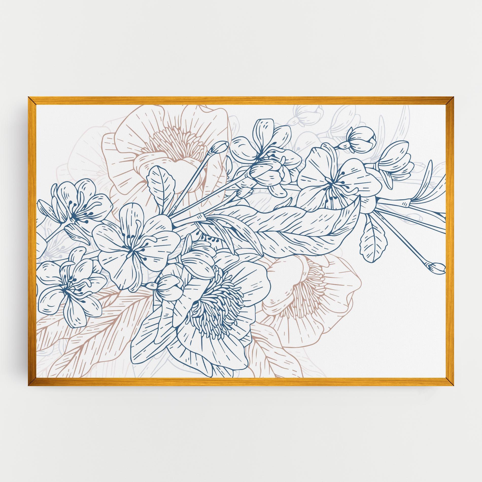 Vászonkép Blue Cream Line mockup 0