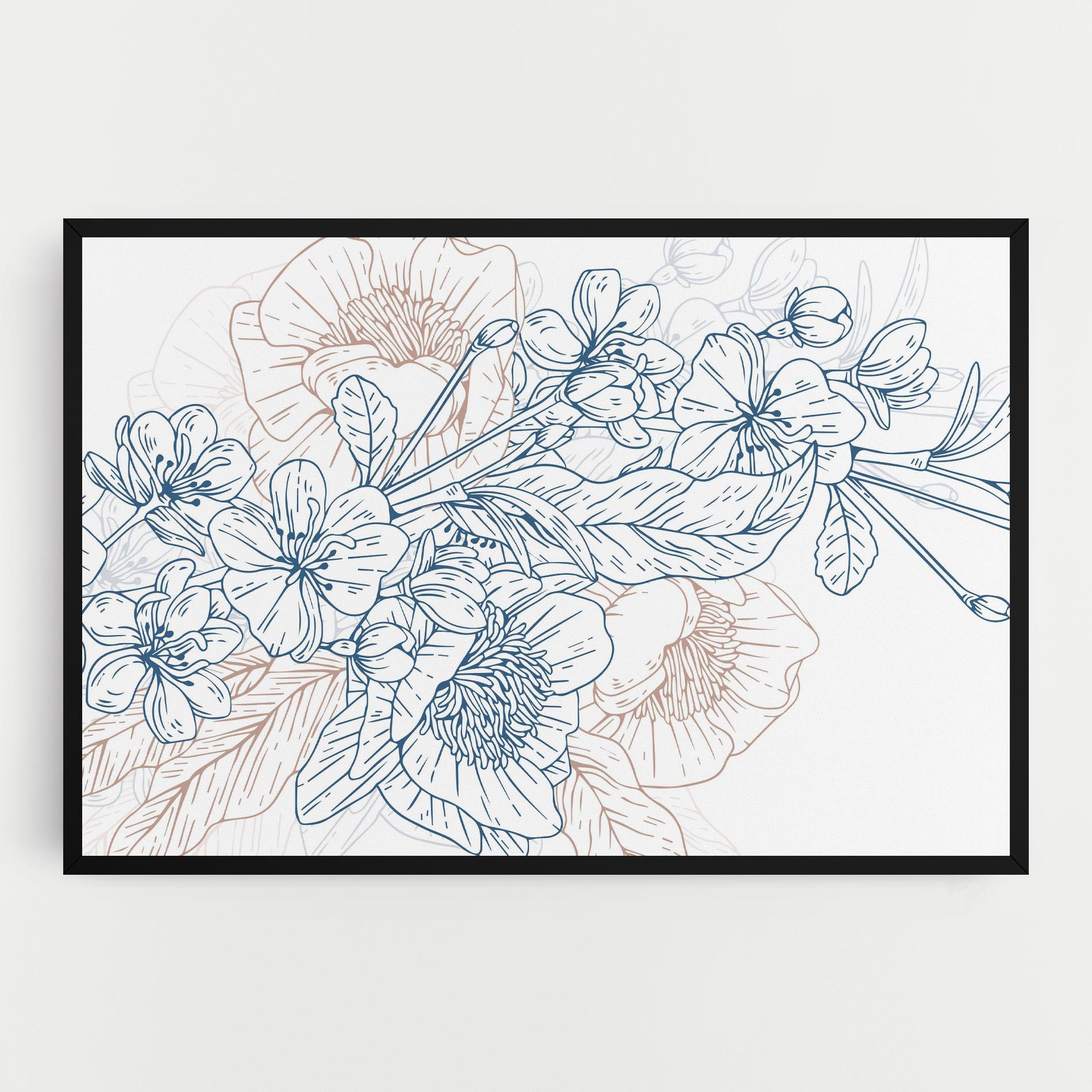 Vászonkép Blue Cream Line mockup 0