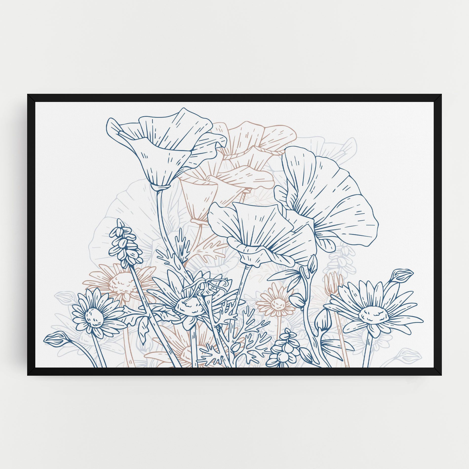 Cream Blue Line mockup 0