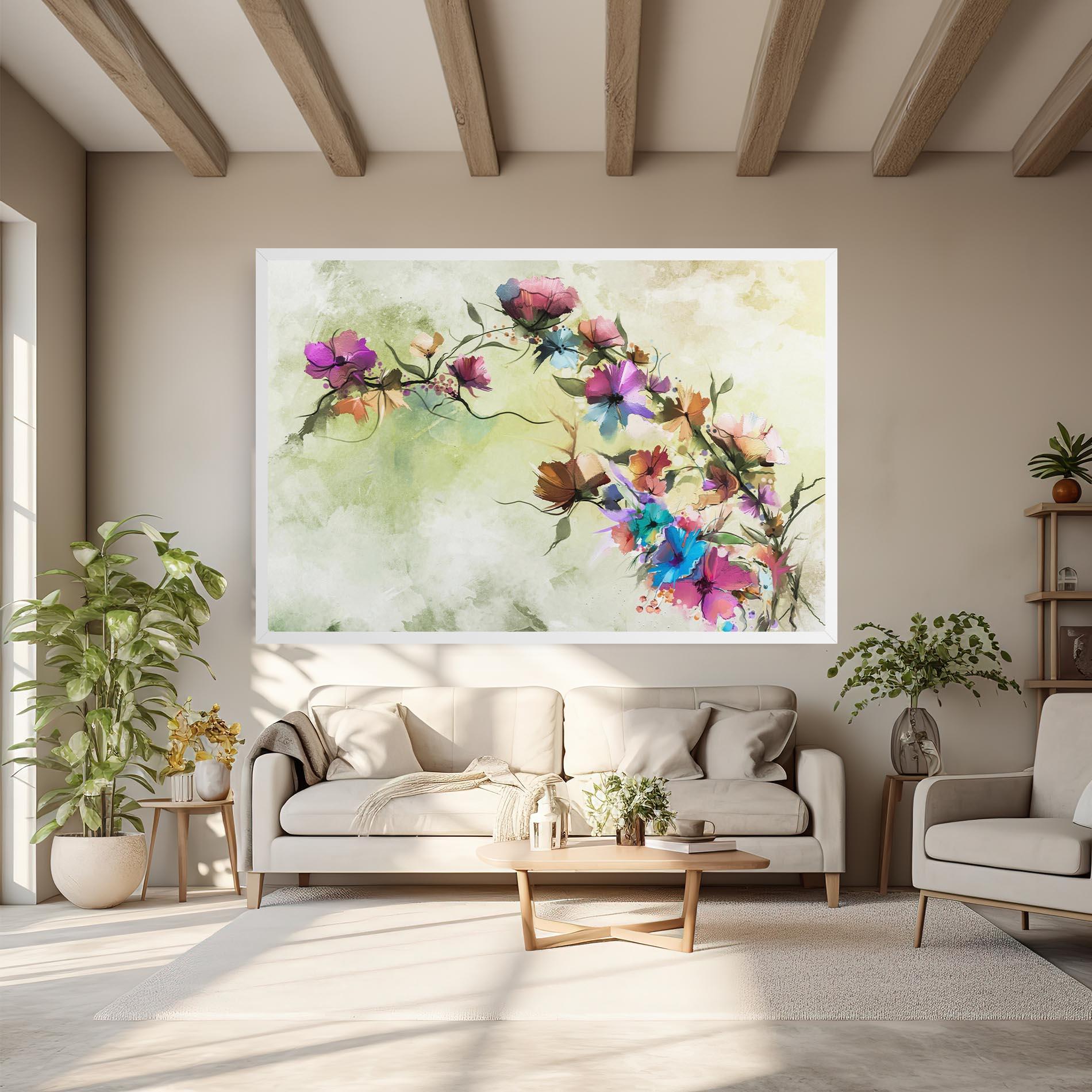 Vászonkép Ramura Cu Flori mockup 6