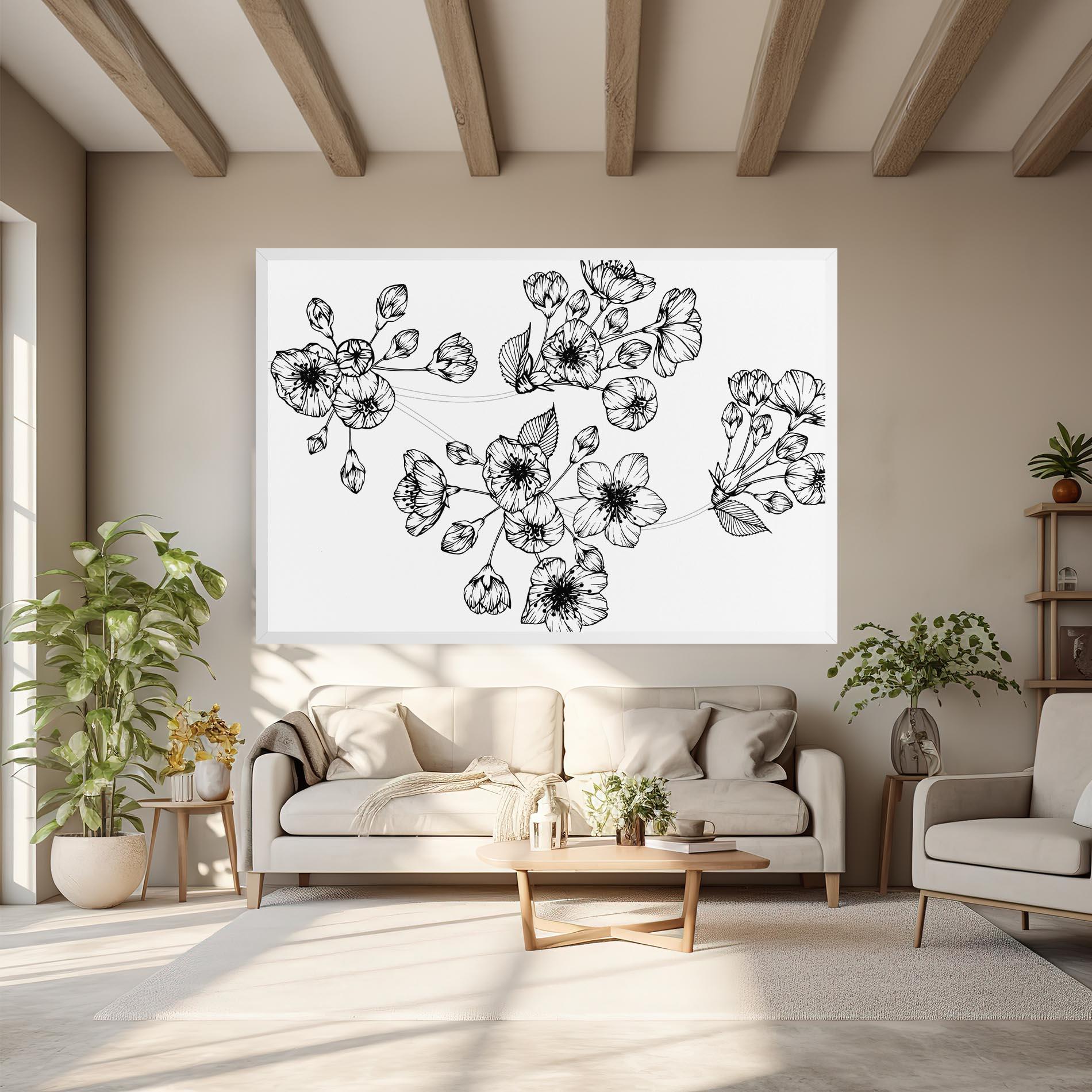 Vászonkép Sakura Line mockup 6