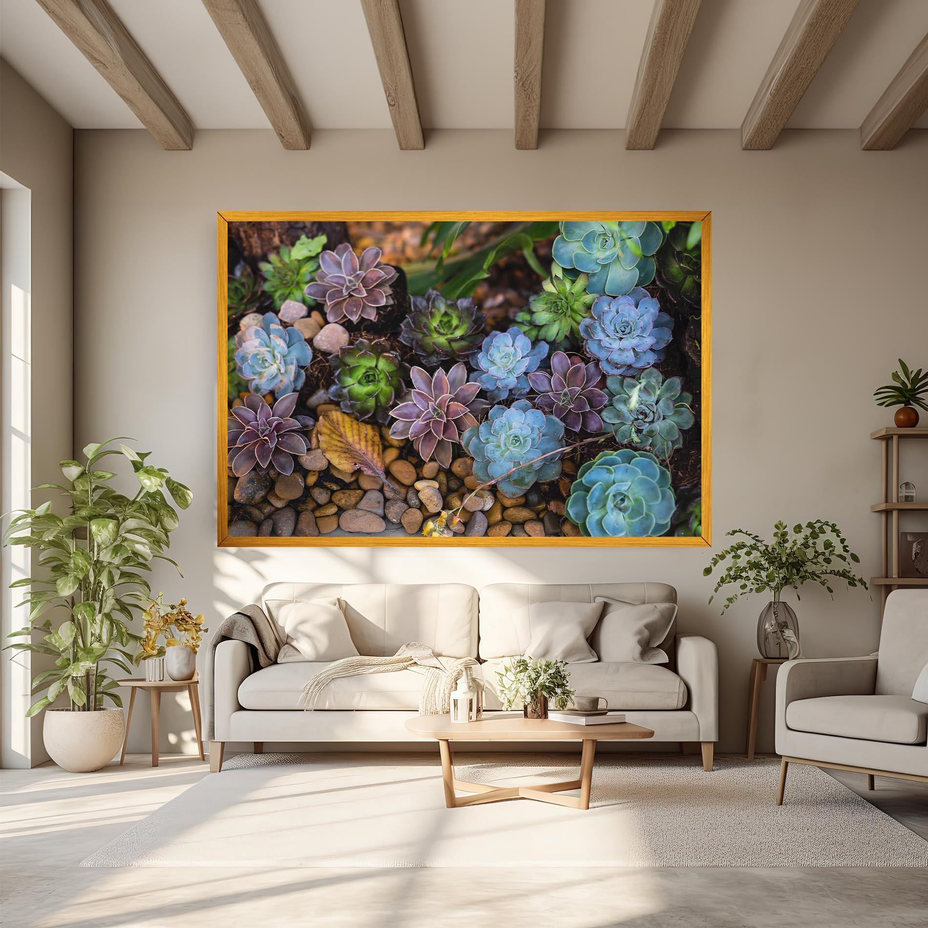Vászonkép Colorful Flowers mockup 6