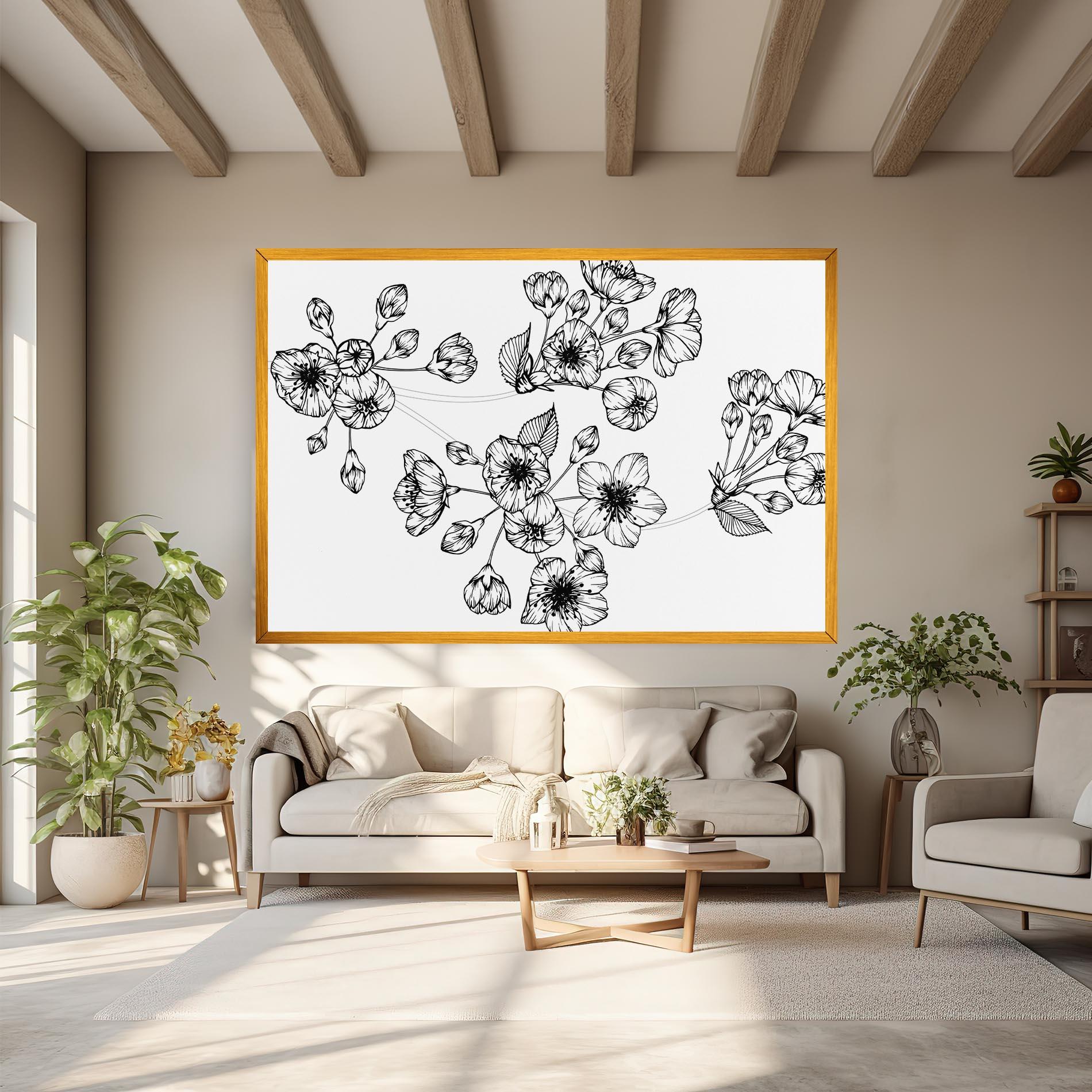 Vászonkép Sakura Line mockup 6