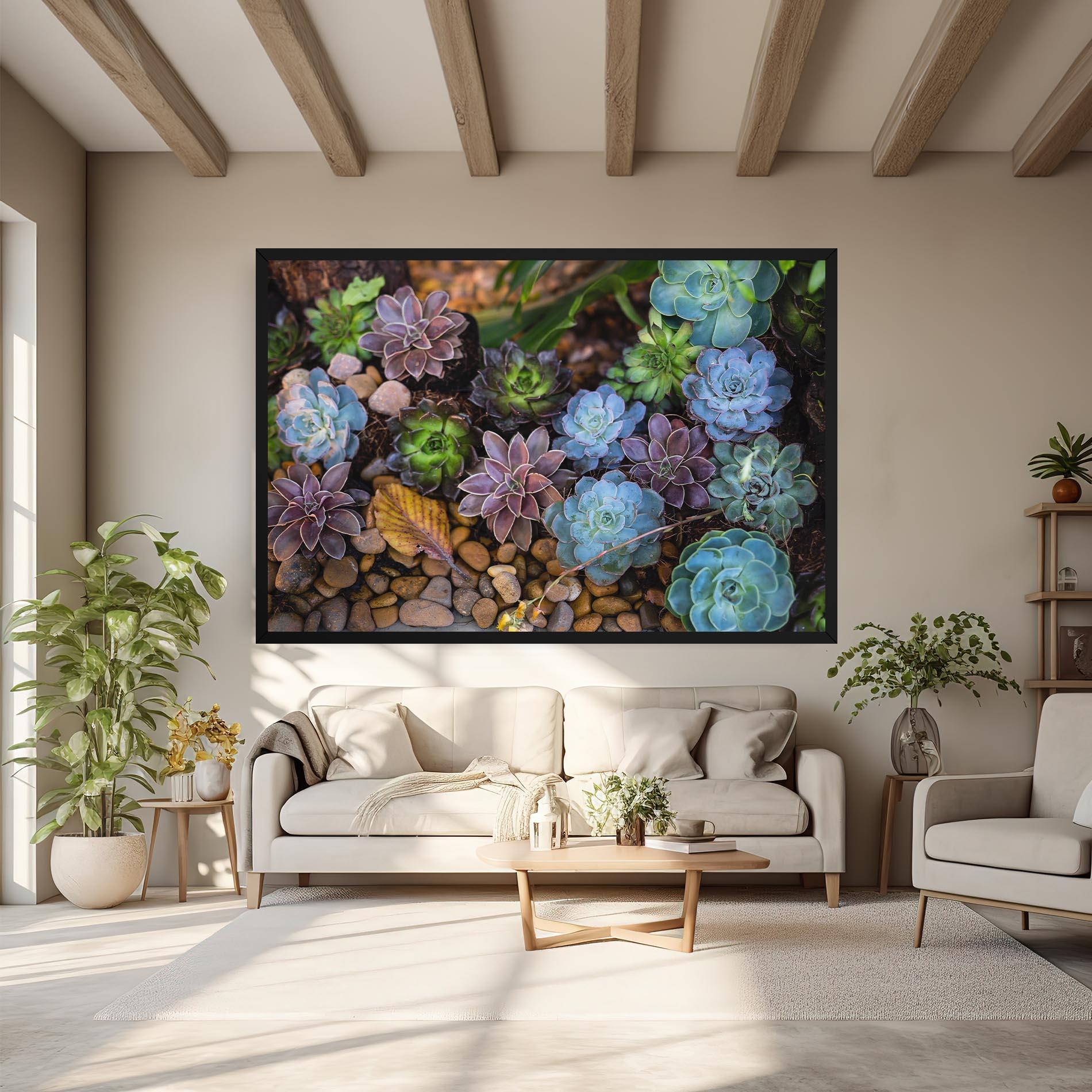 Vászonkép Colorful Flowers mockup 6