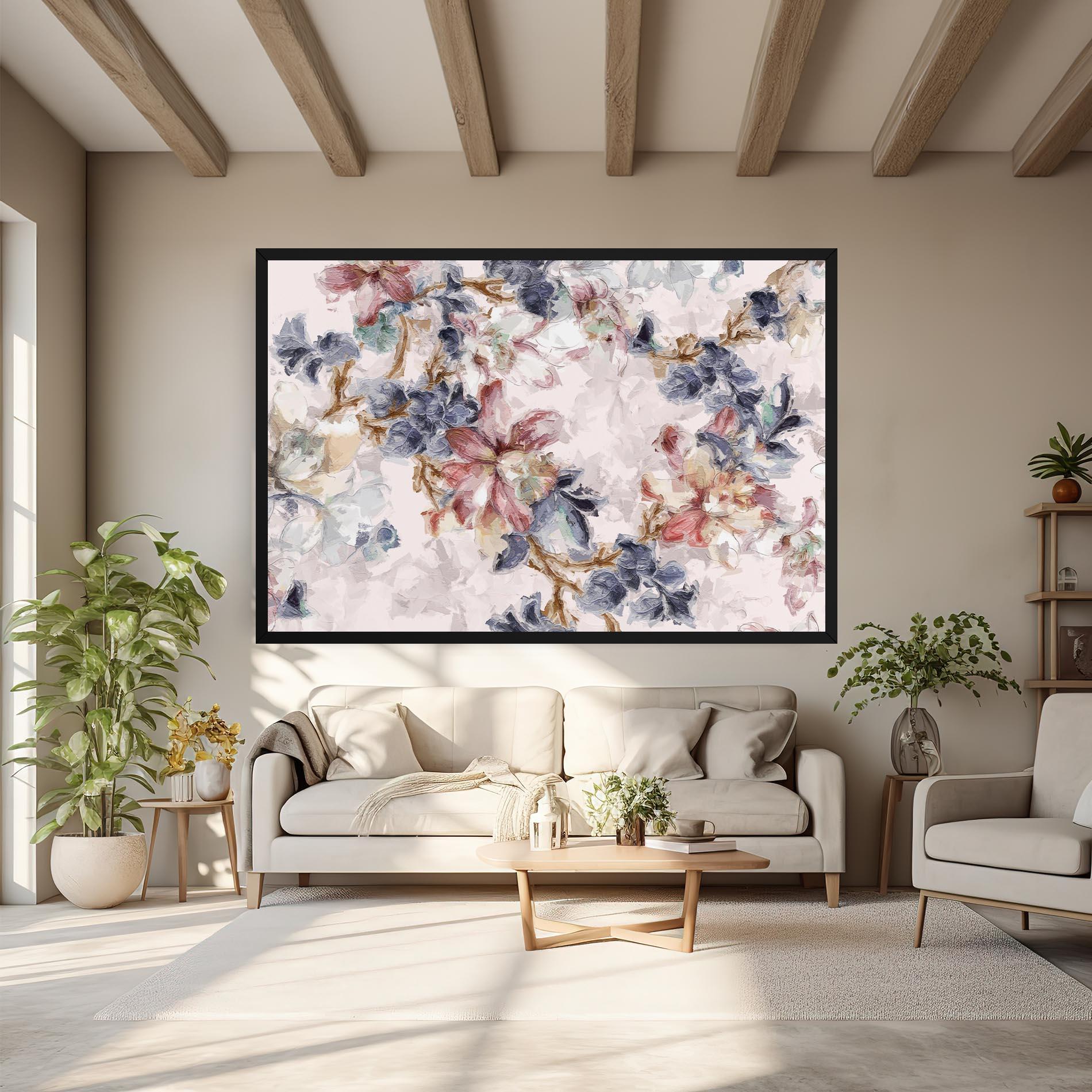 Vászonkép Painted Flowers mockup 6