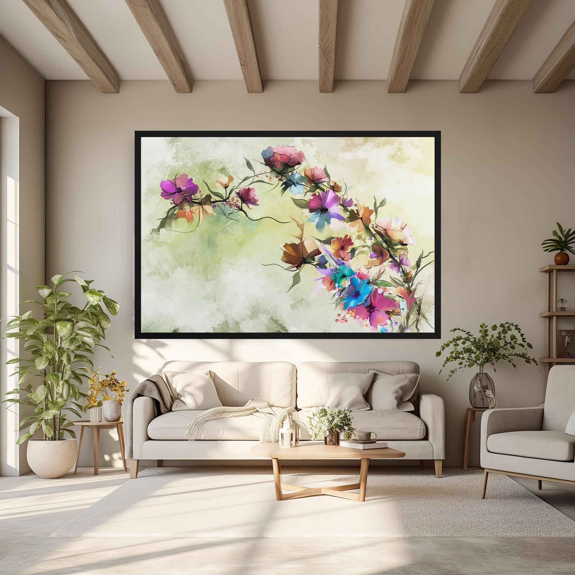 Vászonkép Ramura Cu Flori mockup 6