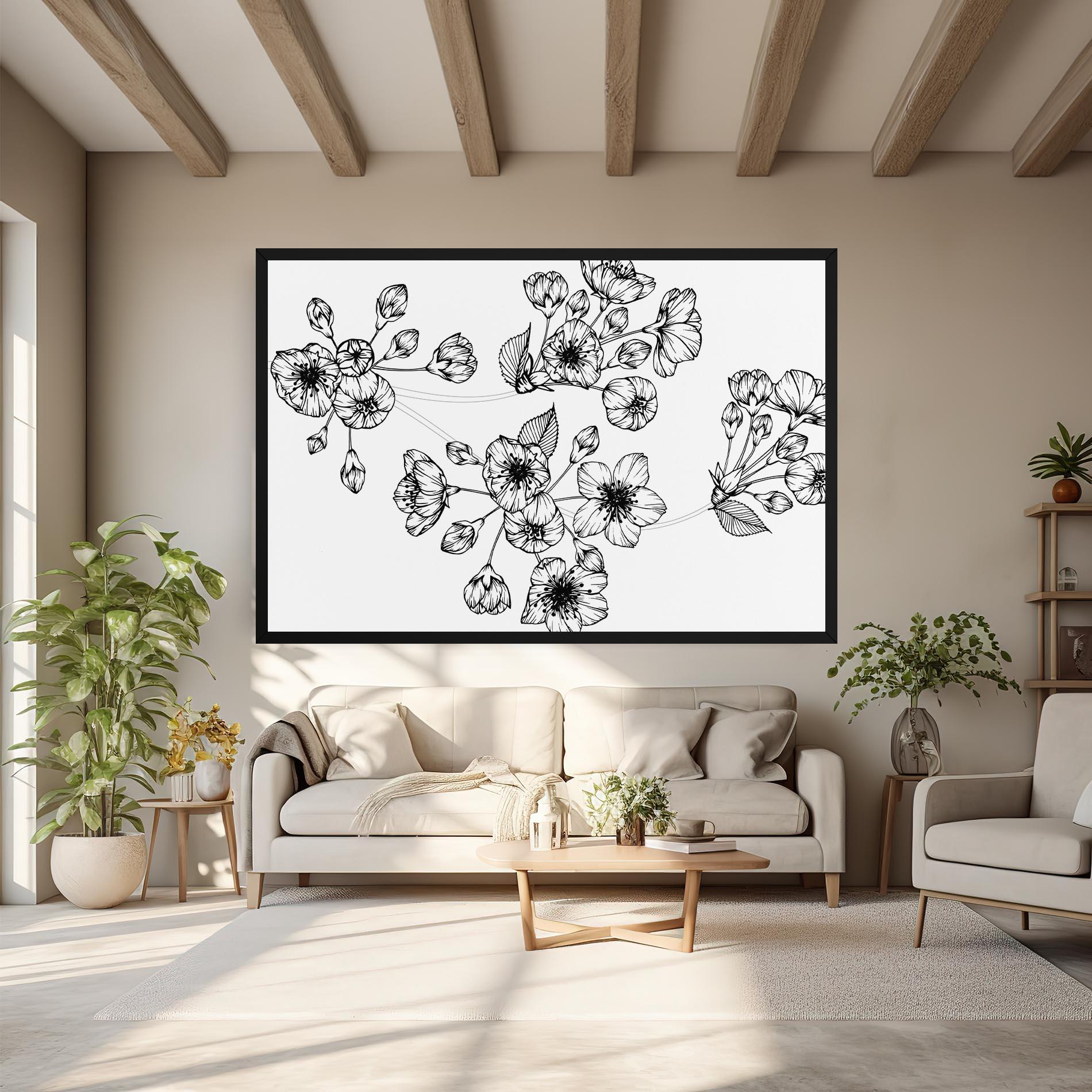 Vászonkép Sakura Line mockup 6