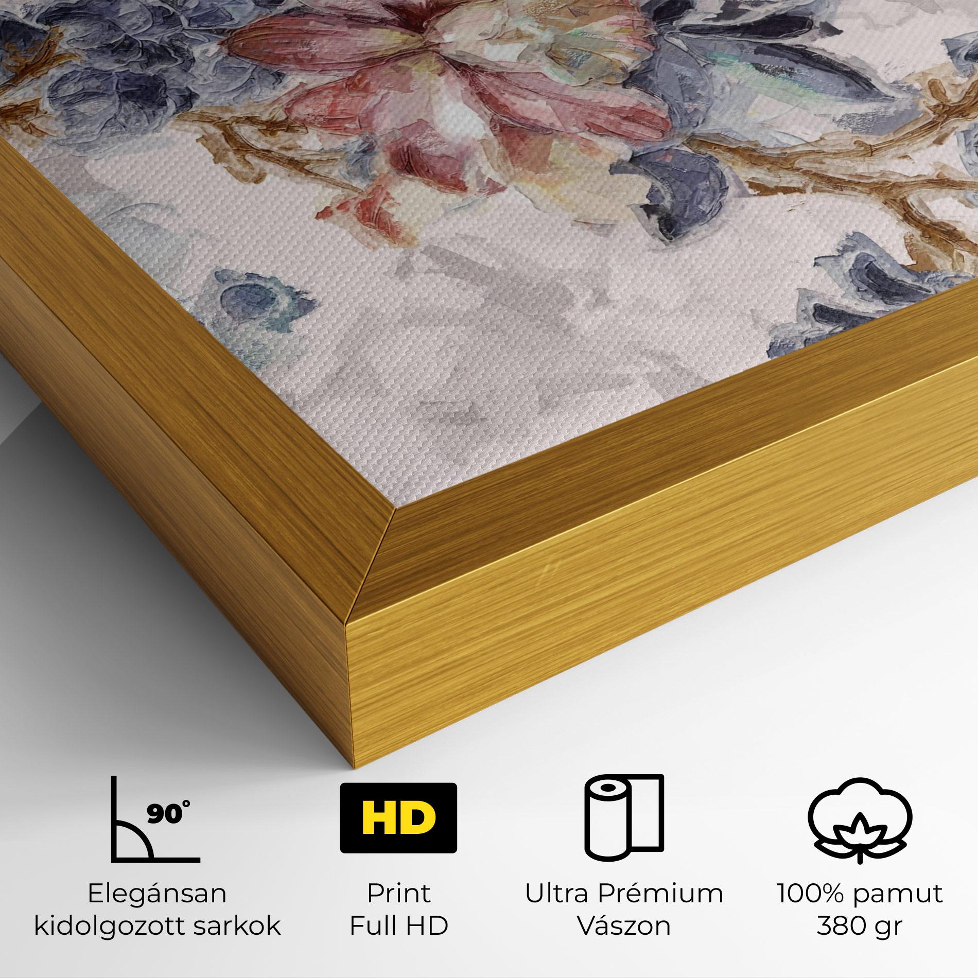 Vászonkép Painted Flowers mockup 4