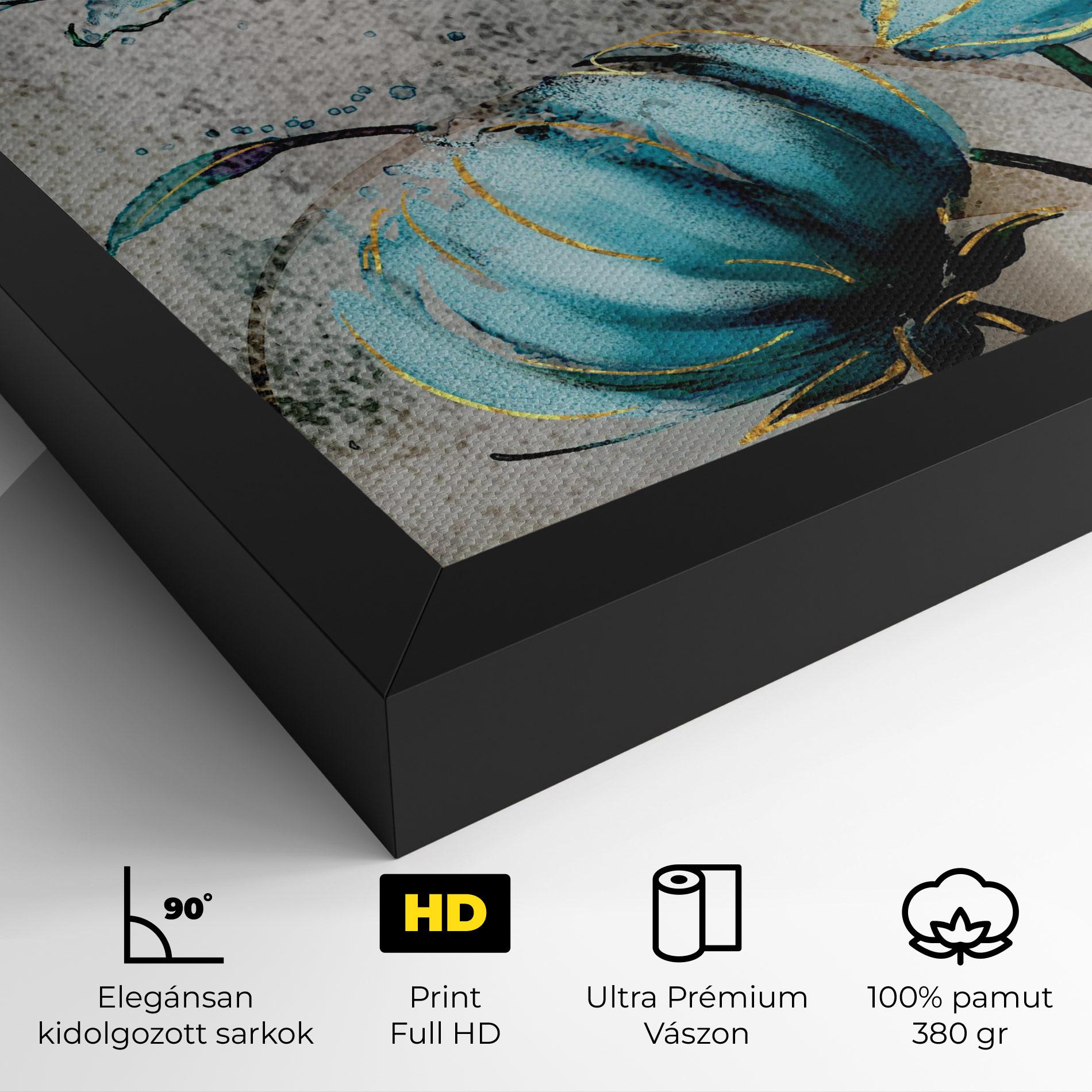 Vászonkép Bujori Albastri mockup 4