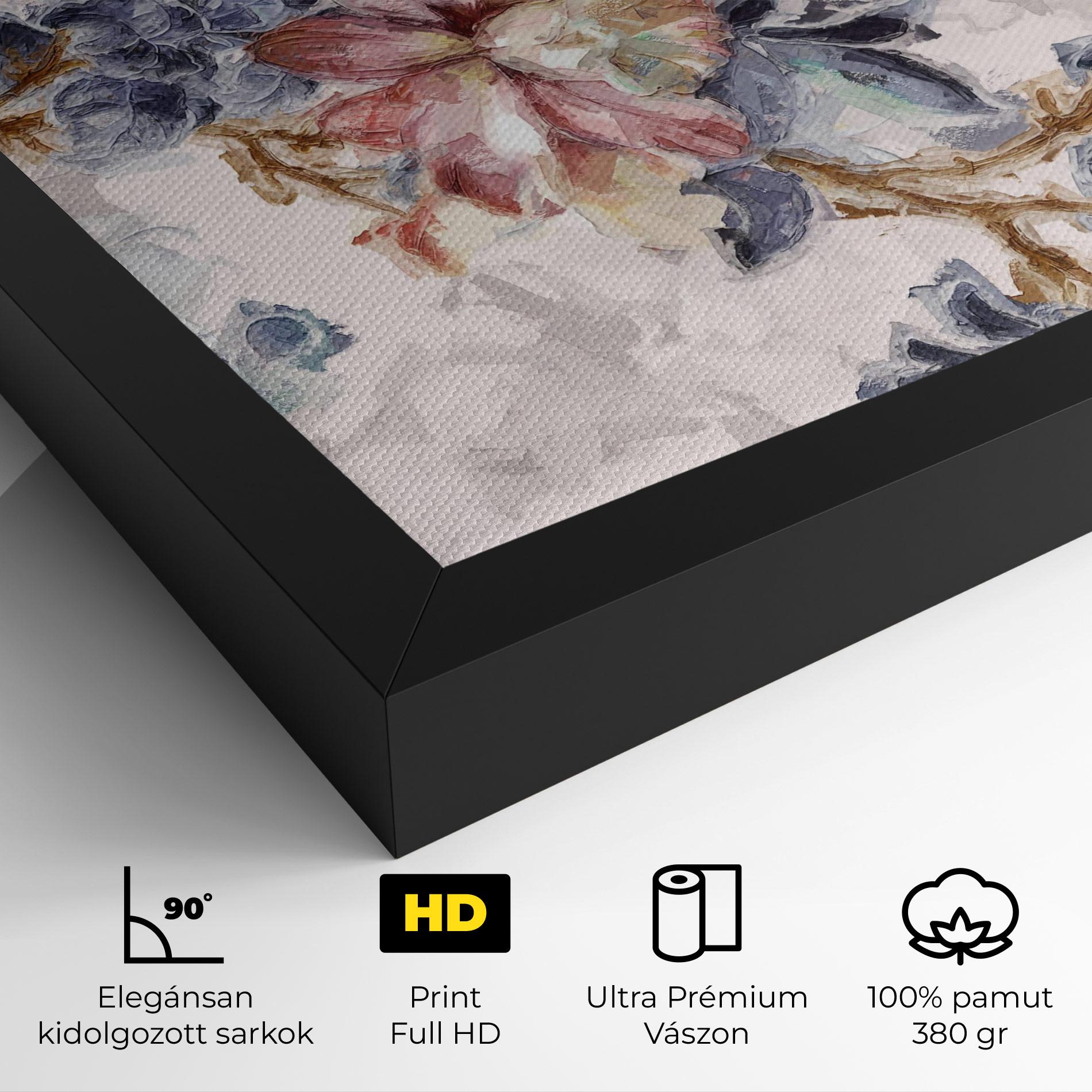 Vászonkép Painted Flowers mockup 4