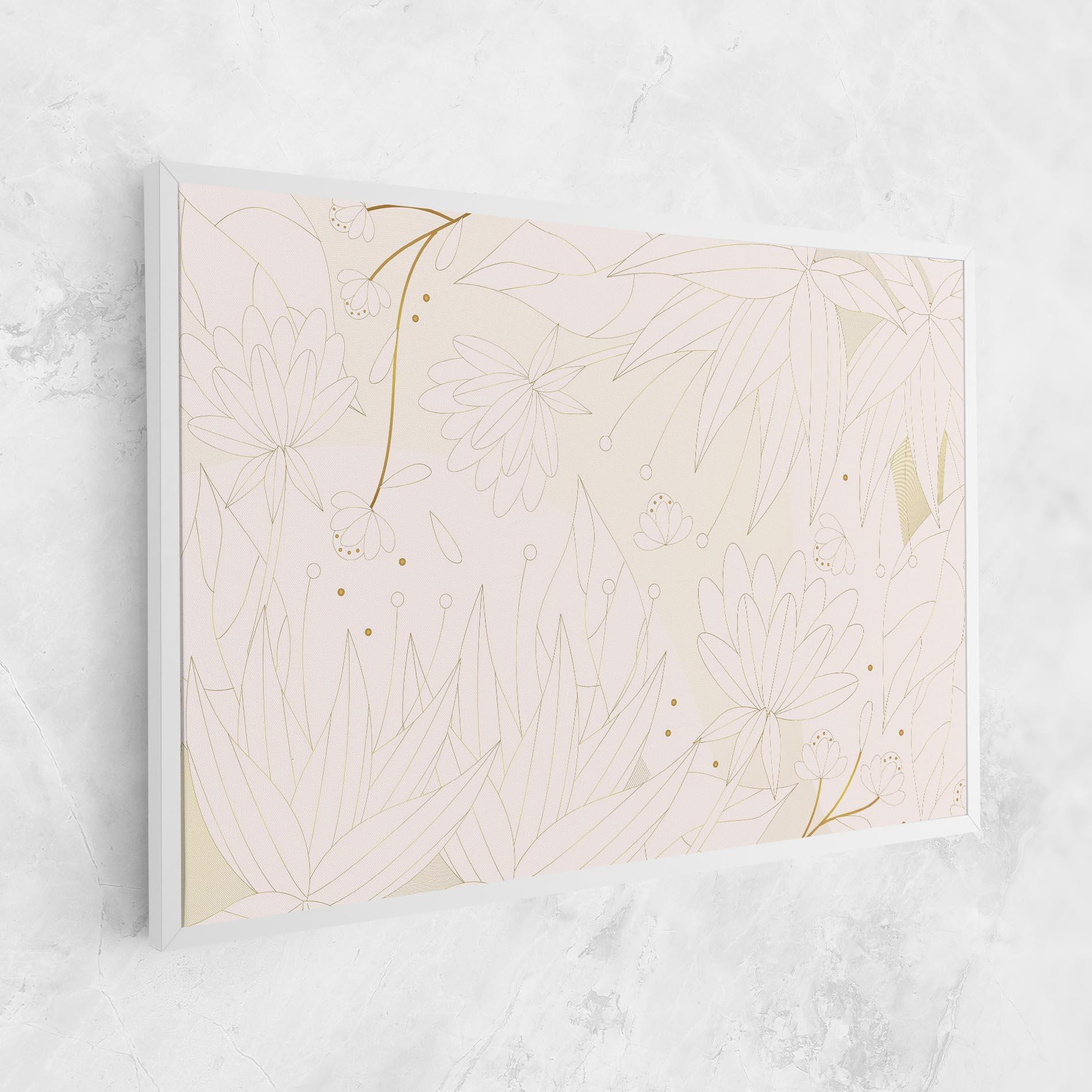 Vászonkép Flower Cream Line mockup 1