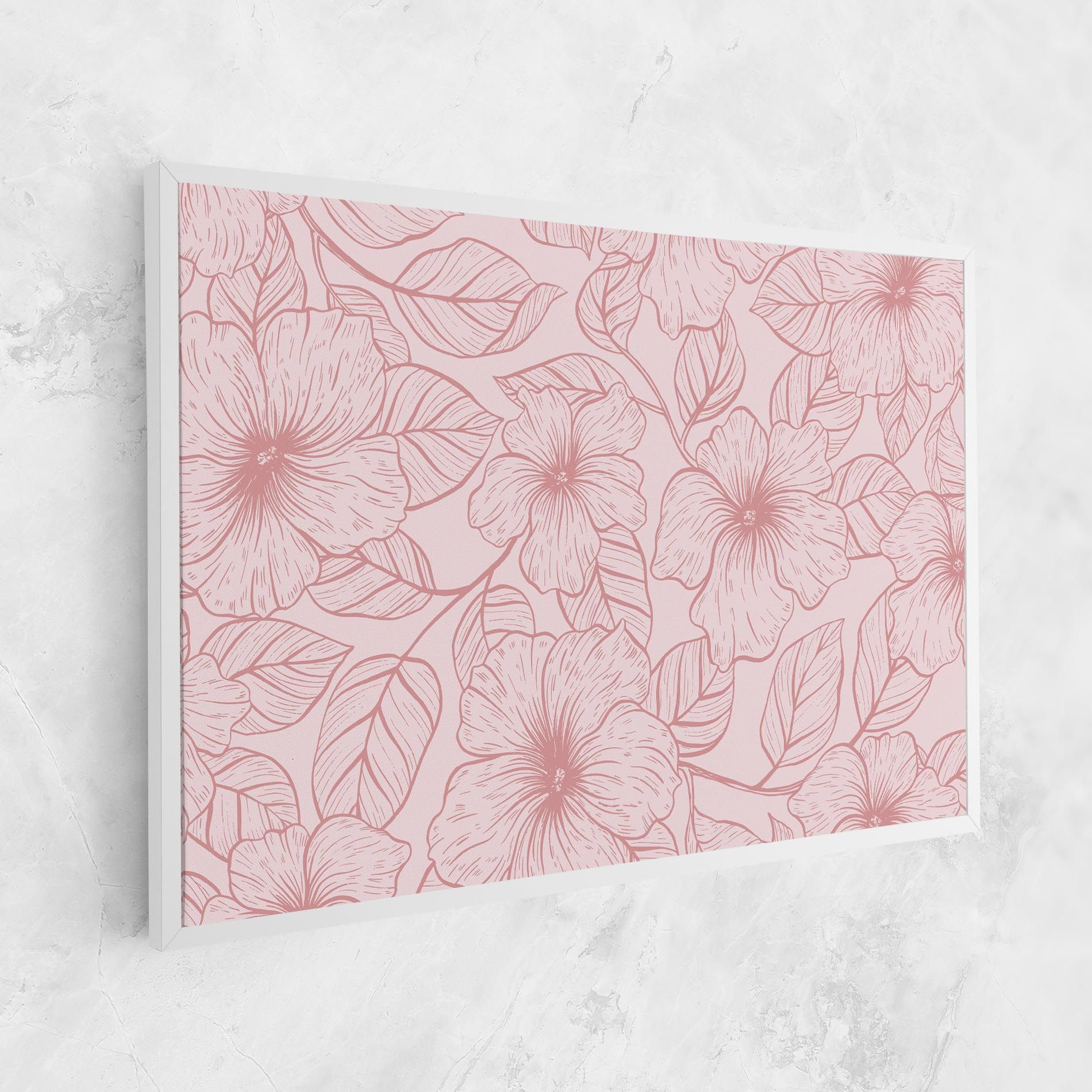 Pink Line Flower mockup 1