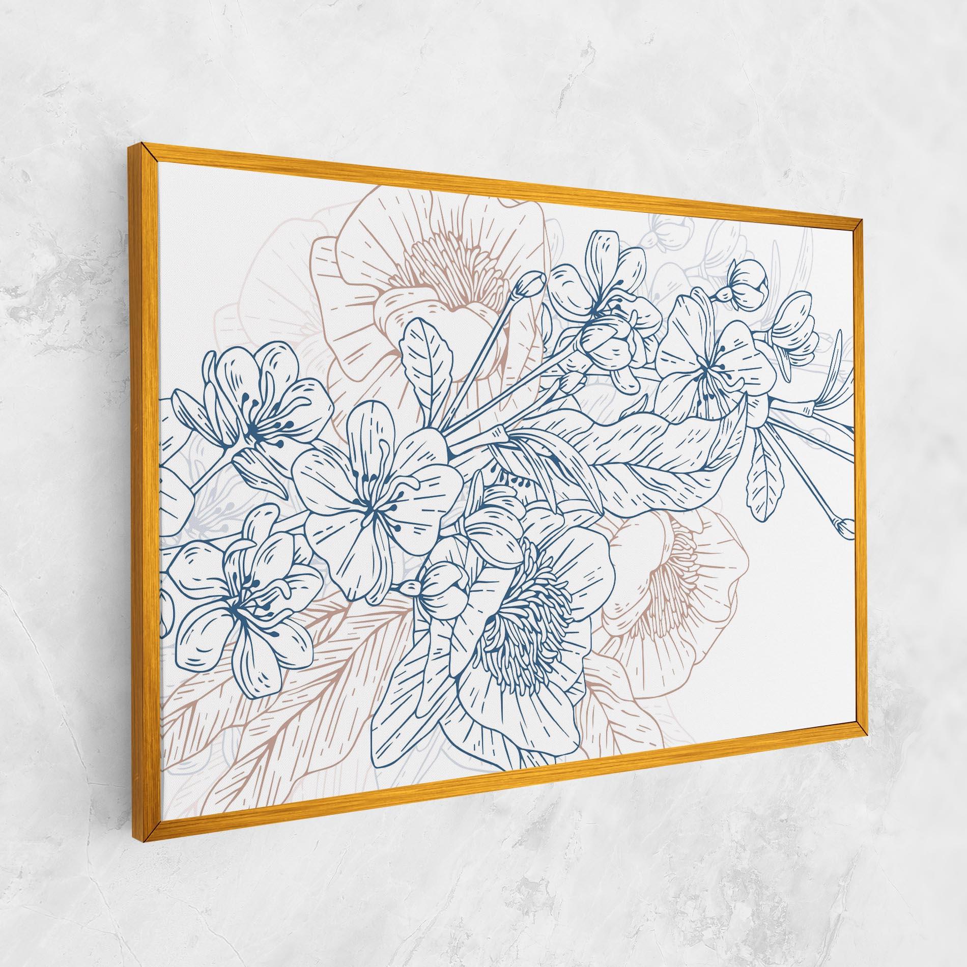 Vászonkép Blue Cream Line mockup 1