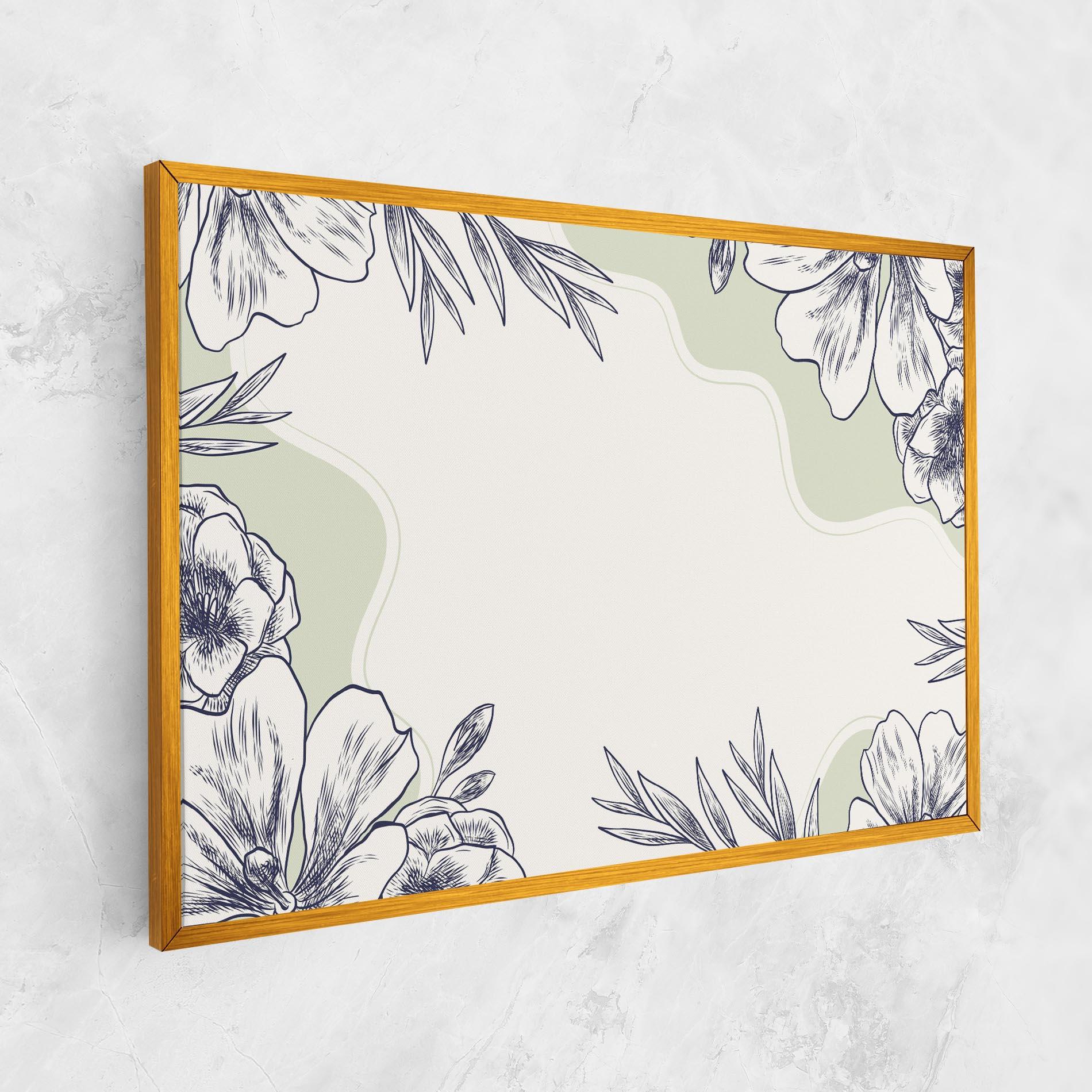 Vászonkép Blue Line Green mockup 1