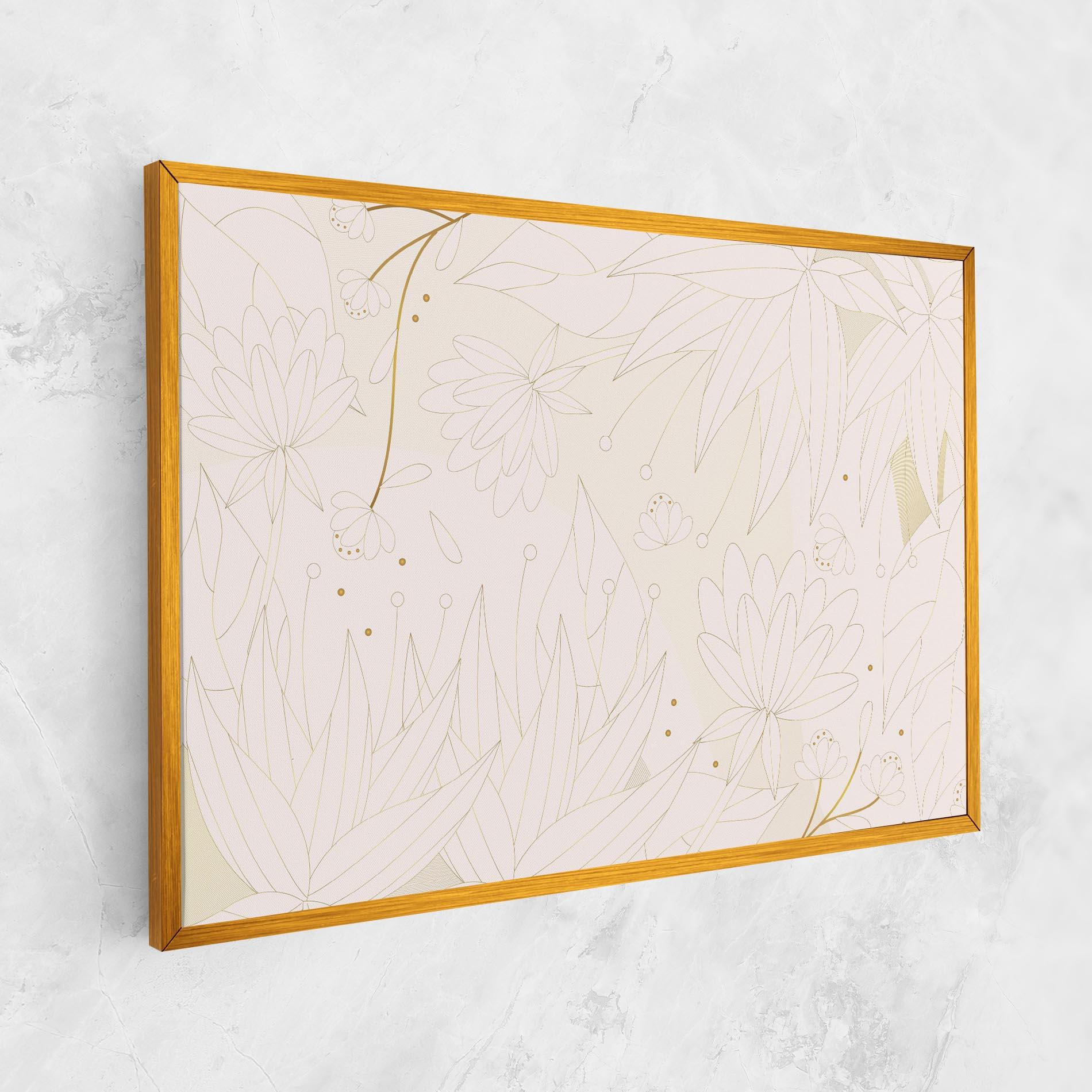 Vászonkép Flower Cream Line mockup 1