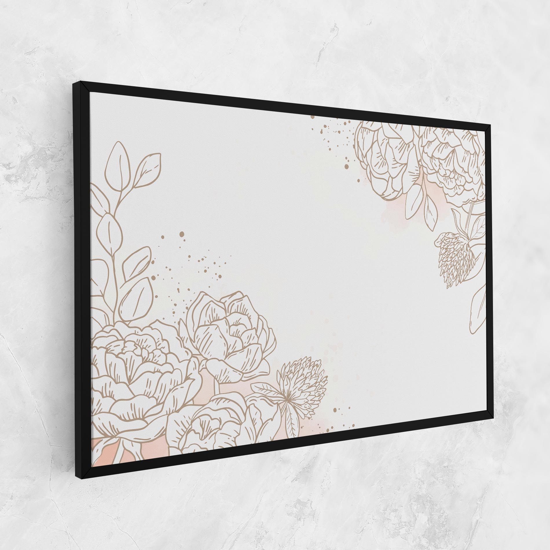 Cream Line Flower mockup 1