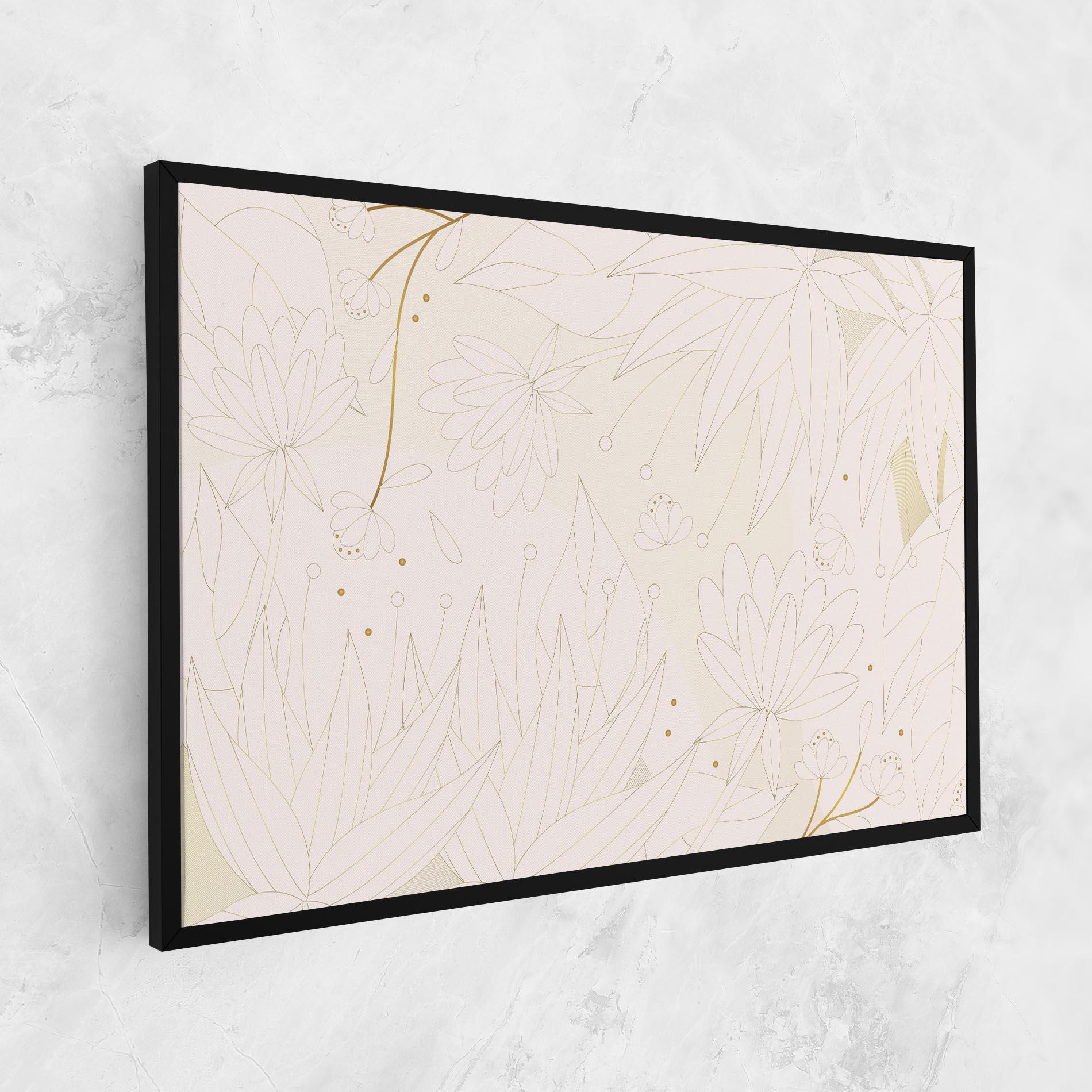 Vászonkép Flower Cream Line mockup 1