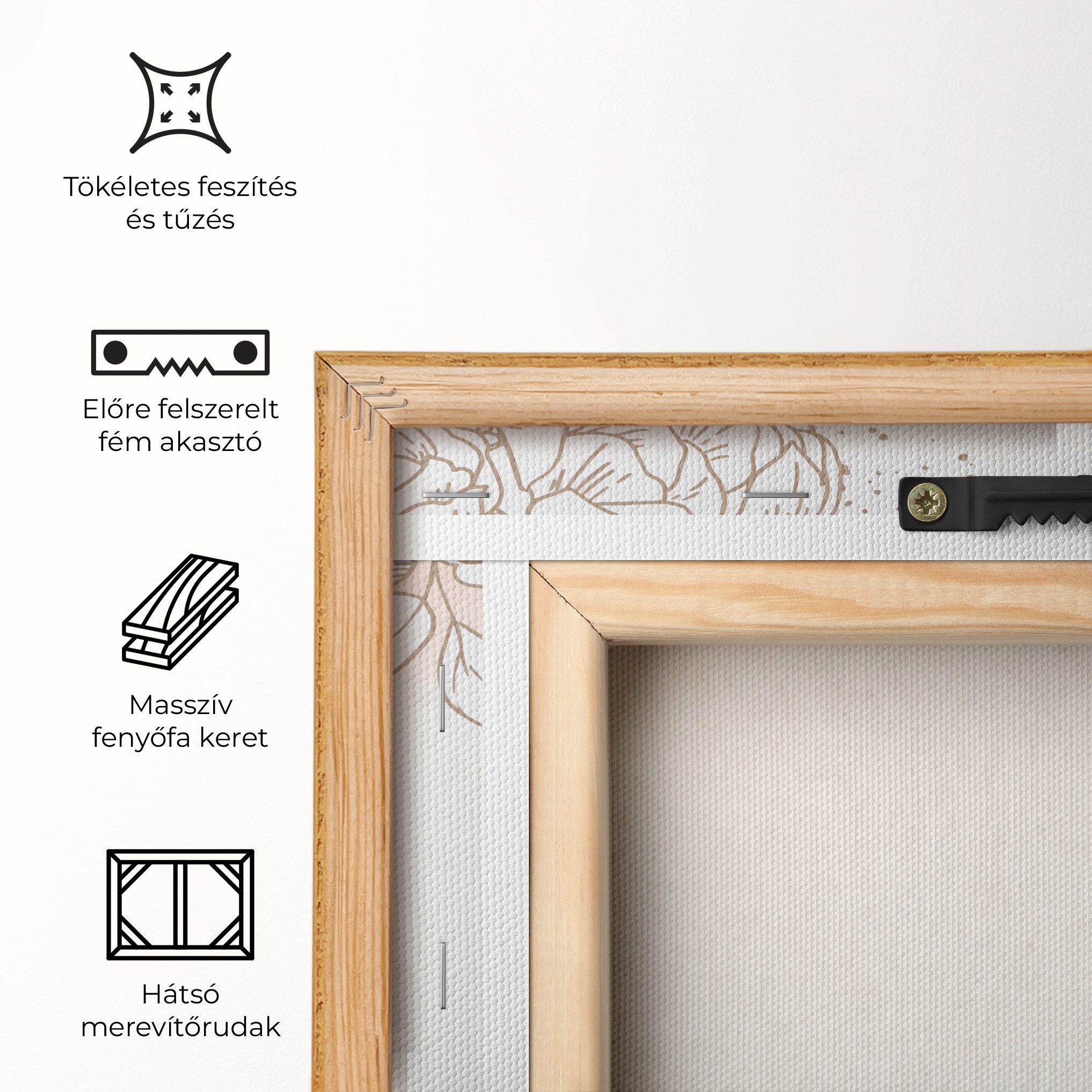 Cream Line Flower mockup 5