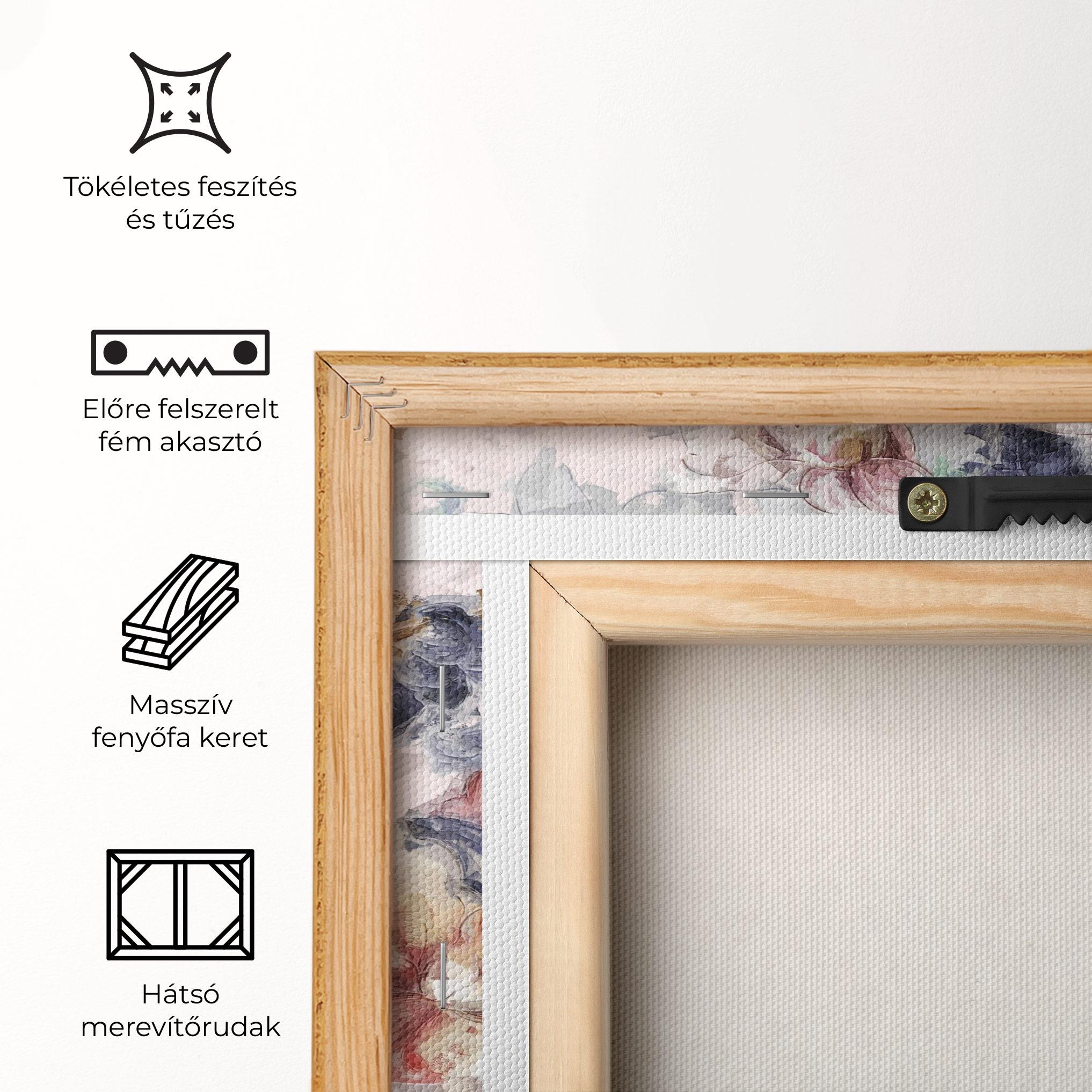 Vászonkép Painted Flowers mockup 5