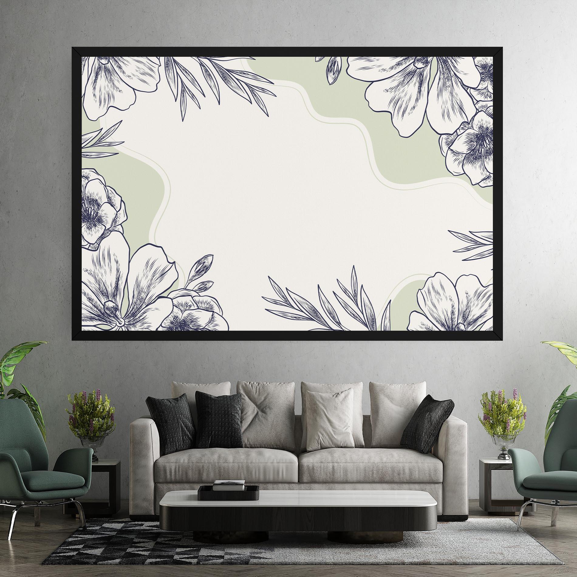 Vászonkép Blue Line Green mockup 7