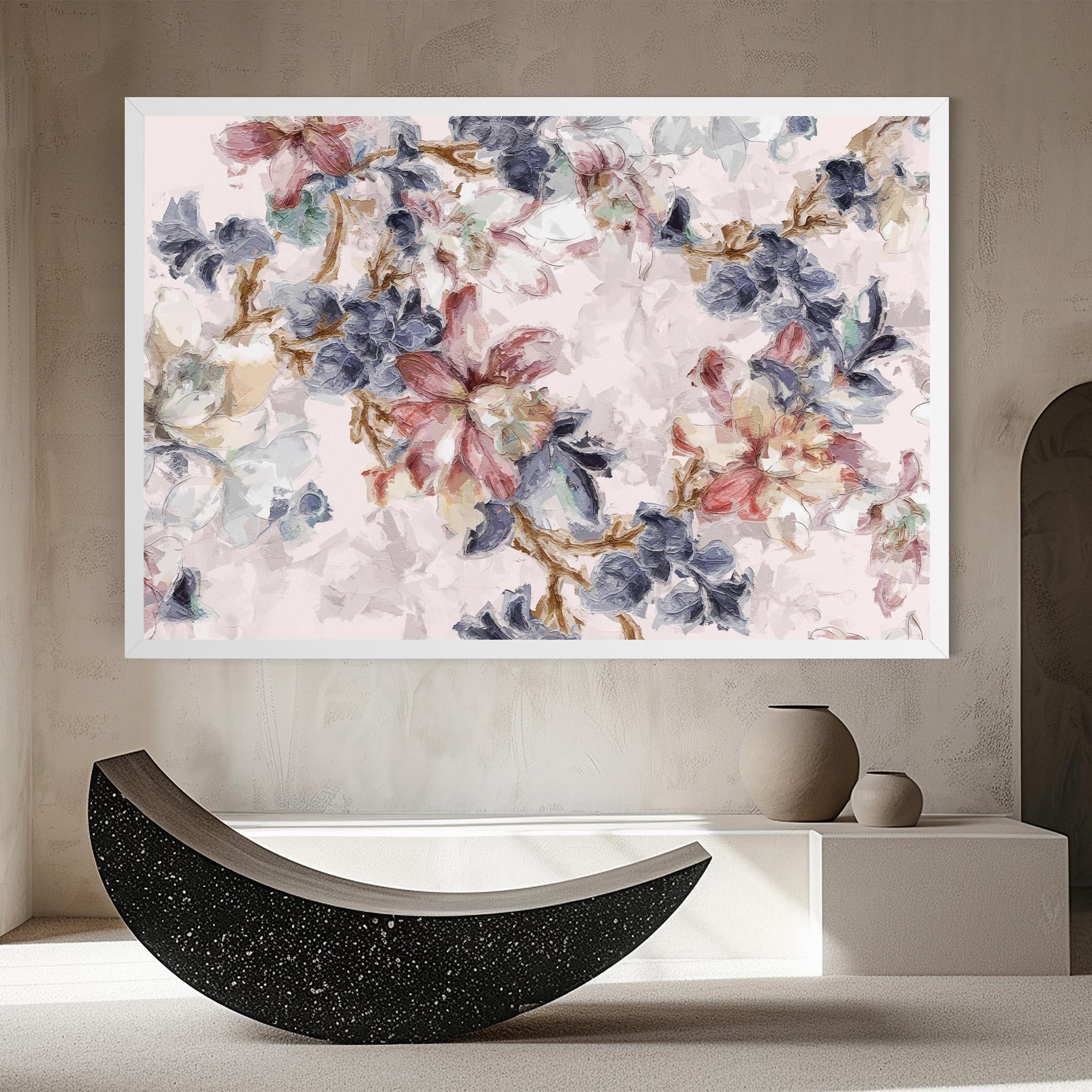 Vászonkép Painted Flowers mockup 8