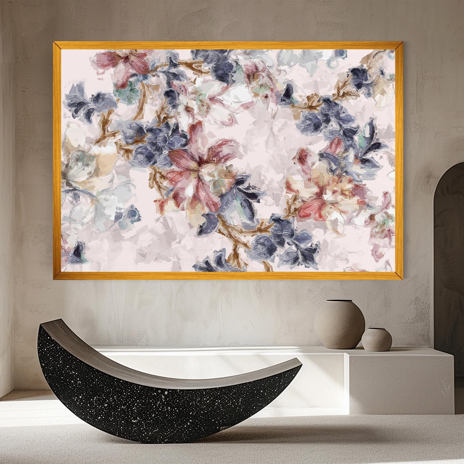 Vászonkép Painted Flowers mockup 8