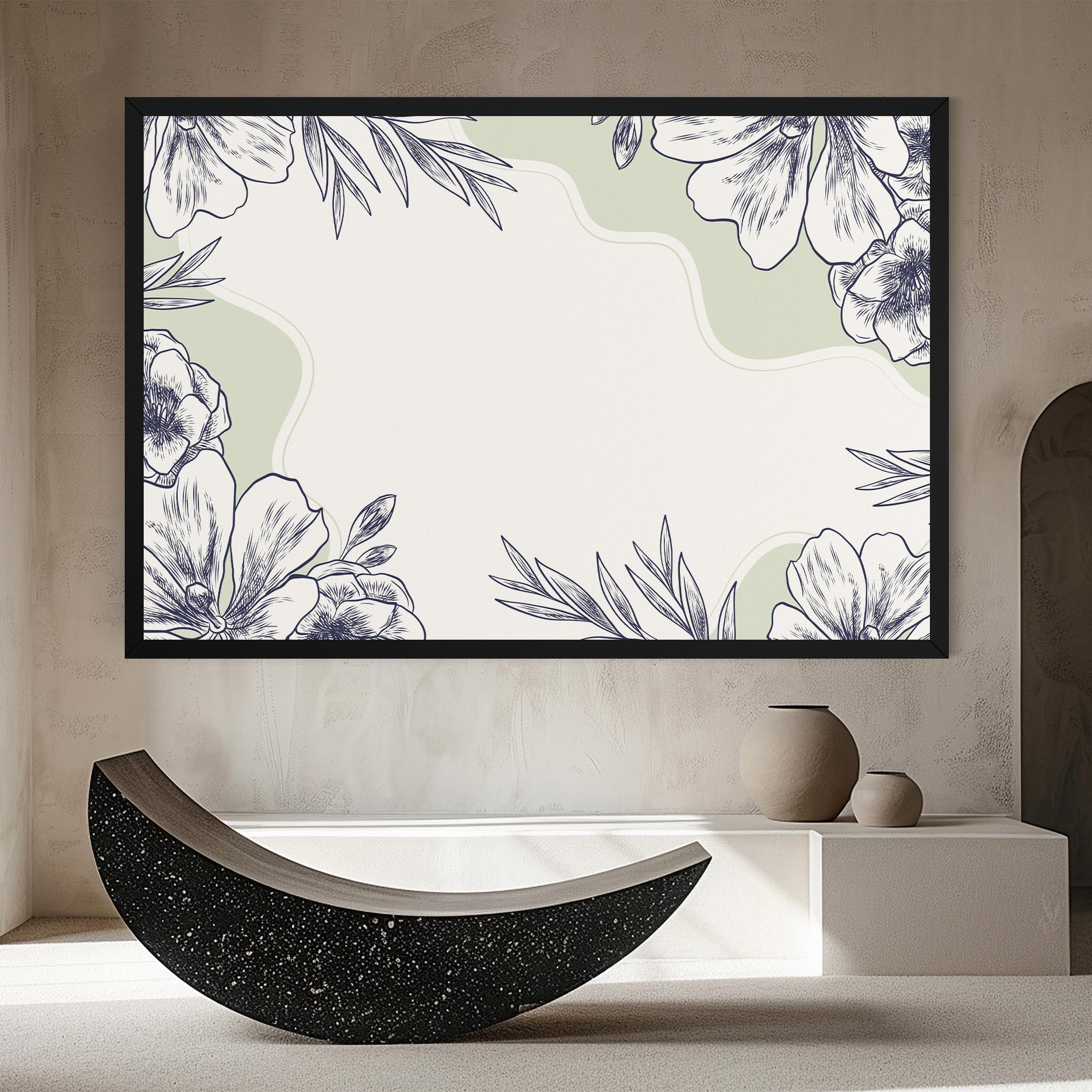 Vászonkép Blue Line Green mockup 8