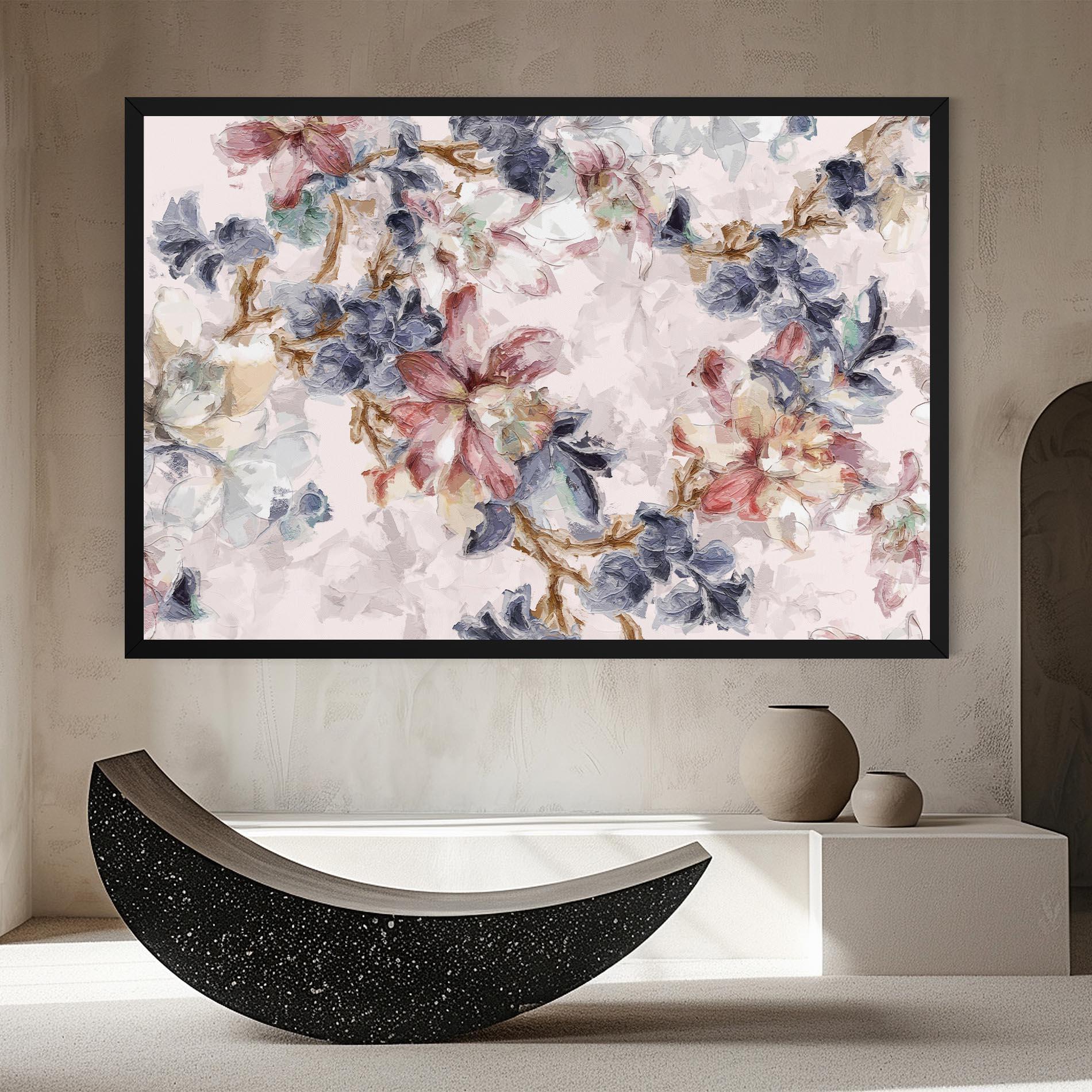 Vászonkép Painted Flowers mockup 8